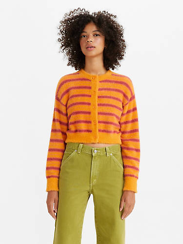 리바이스 가디건 Levi Cat Cardigan Sweater,Fuzzy Wuzzy - Multi-Color