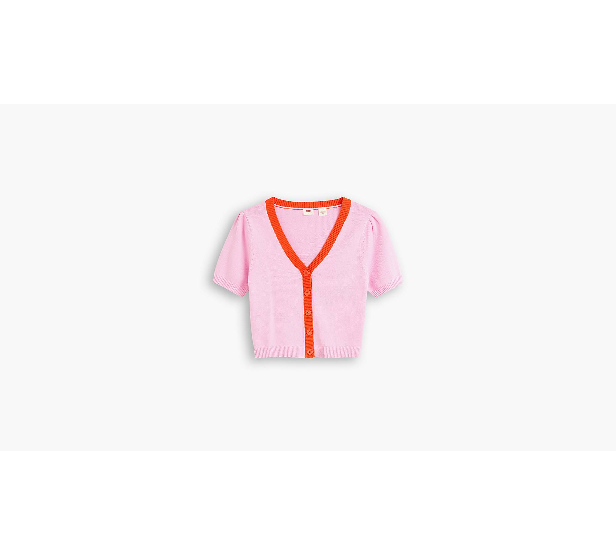 Josie Short Sleeve Cardigan - Pink | Levi's® US