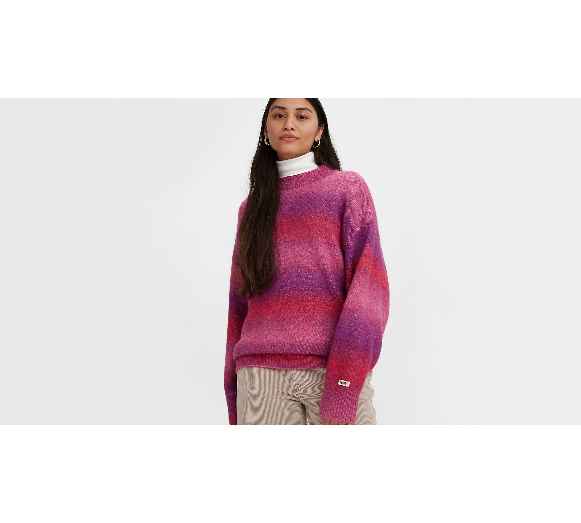 Cloud Crewneck Sweater - Pink