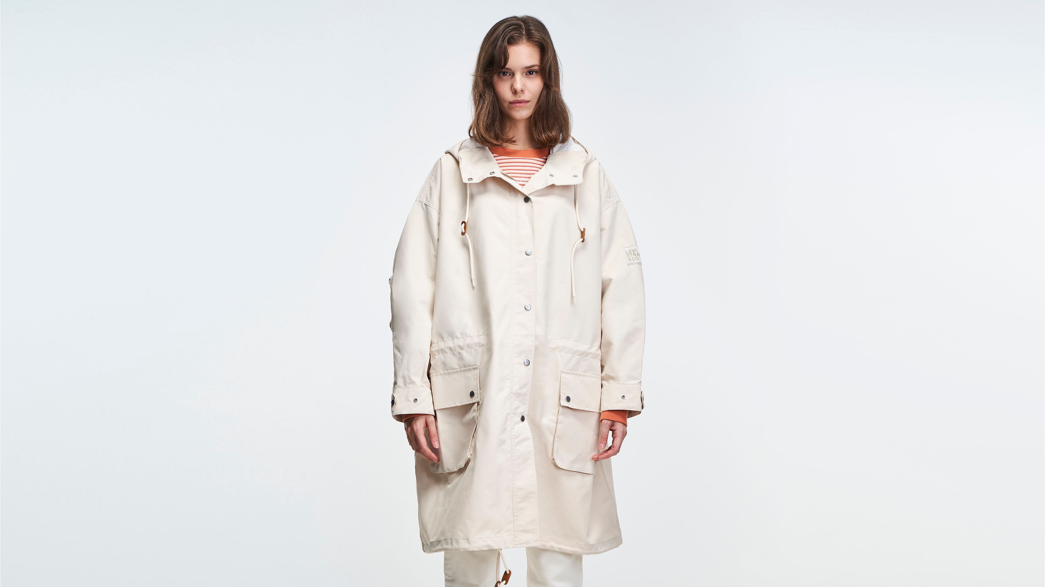 Sloan Rain Jacket - White | Levi's® GB