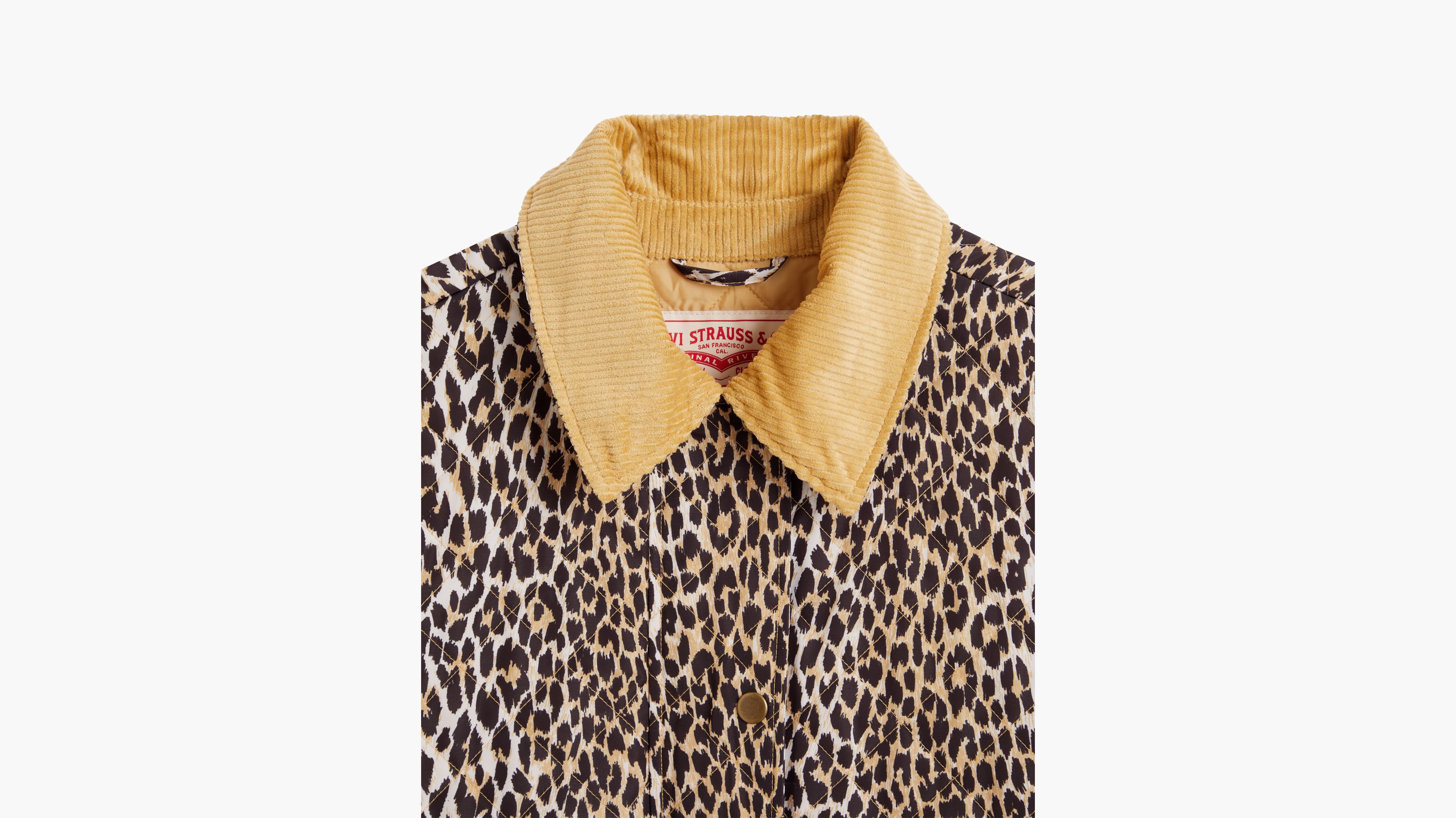 Veste levis fourrure discount leopard