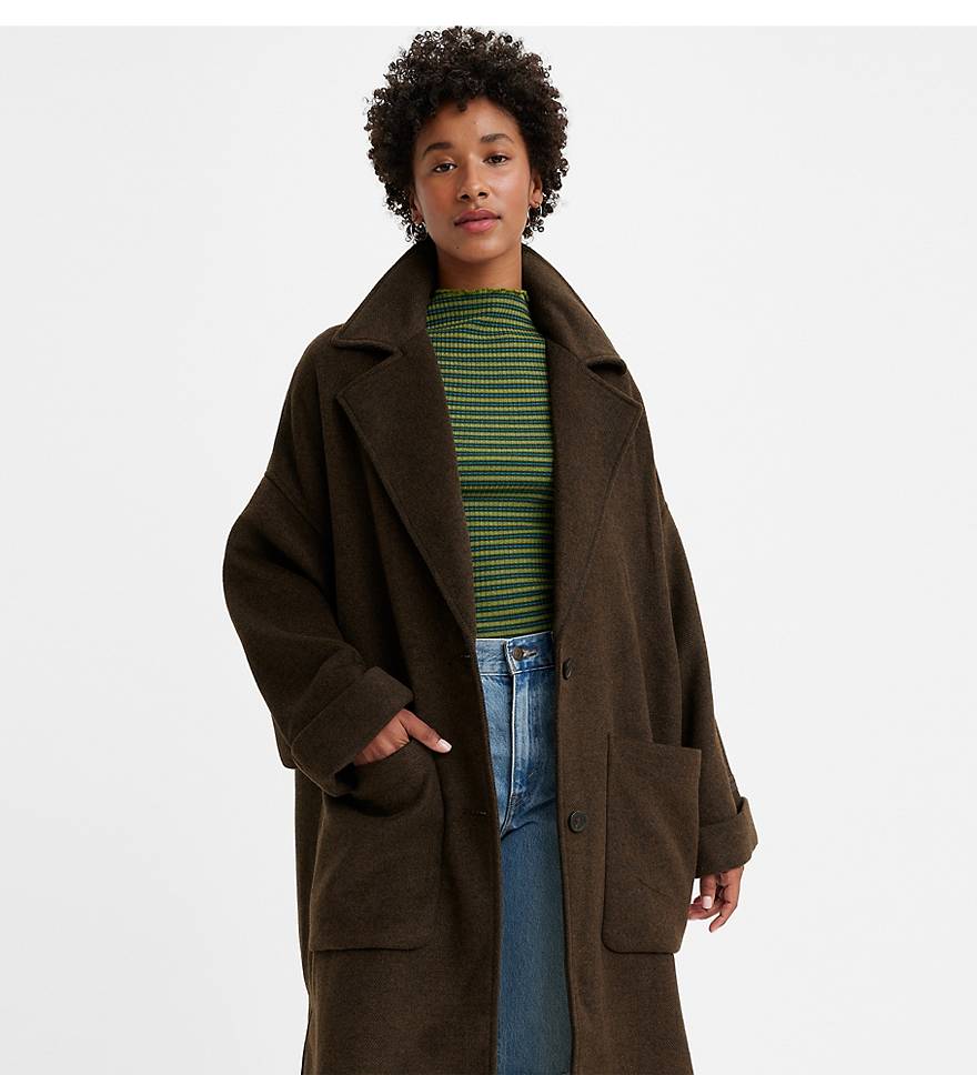Parker Wooly Oversized Coat - Brown | Levi's® US