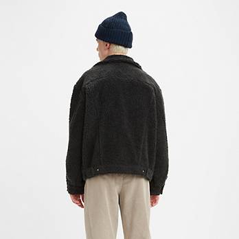 Cozy Vintage Relaxed Fit Sherpa Trucker Jacket 2