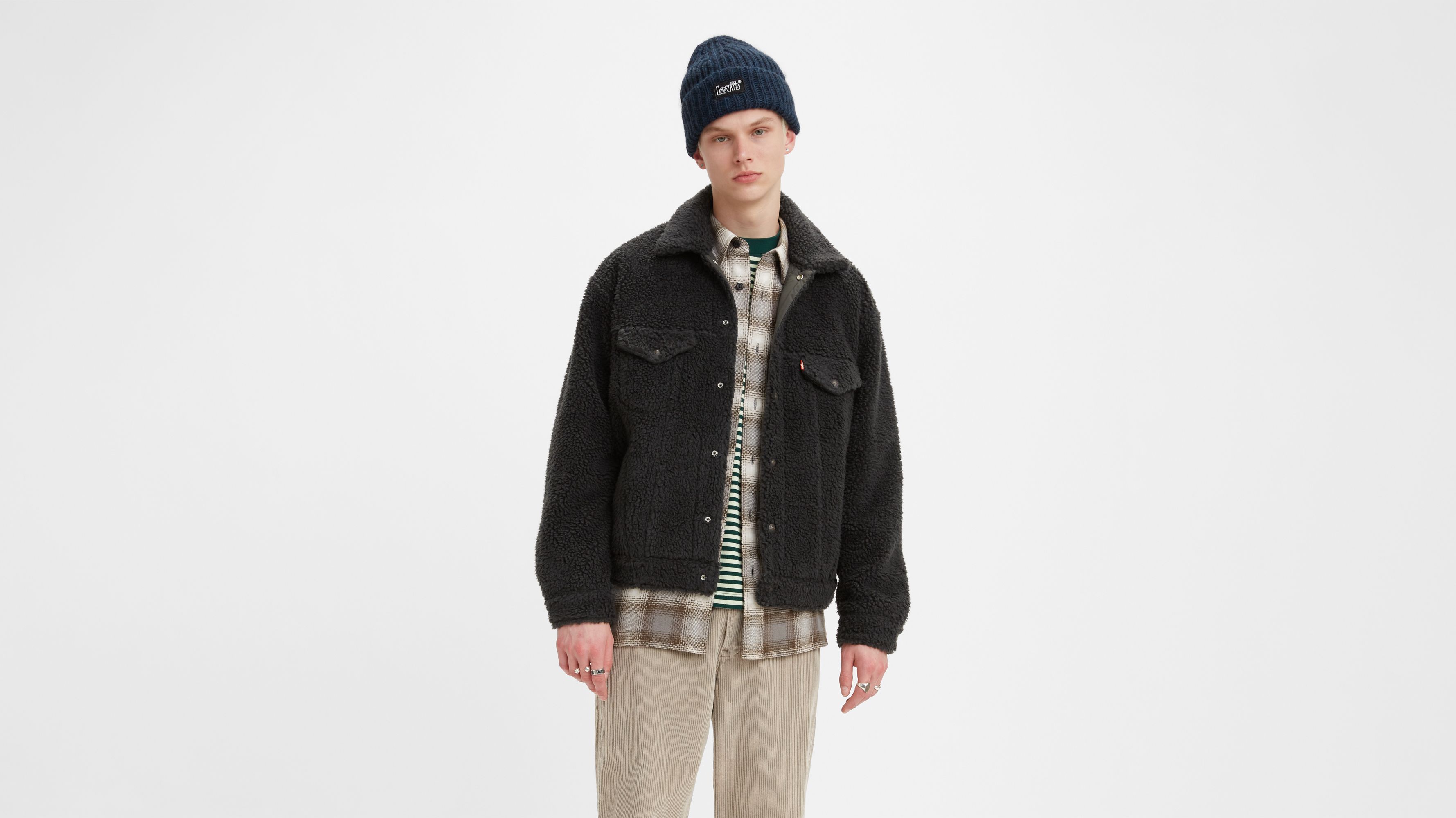 Cozy Vintage Relaxed Fit Sherpa Trucker Jacket 1