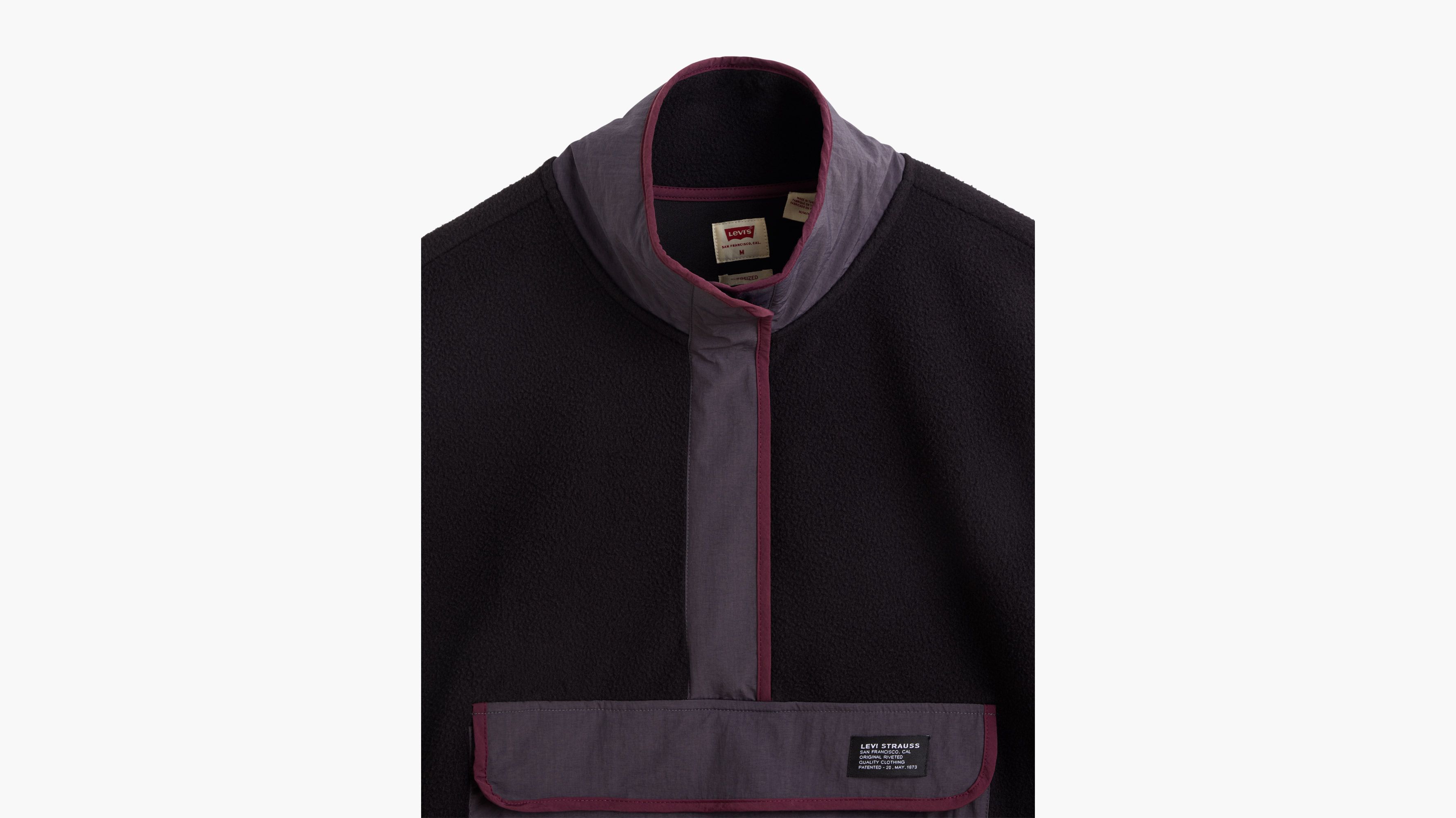 Polar Fleece Mock Neck Sweatshirt 6