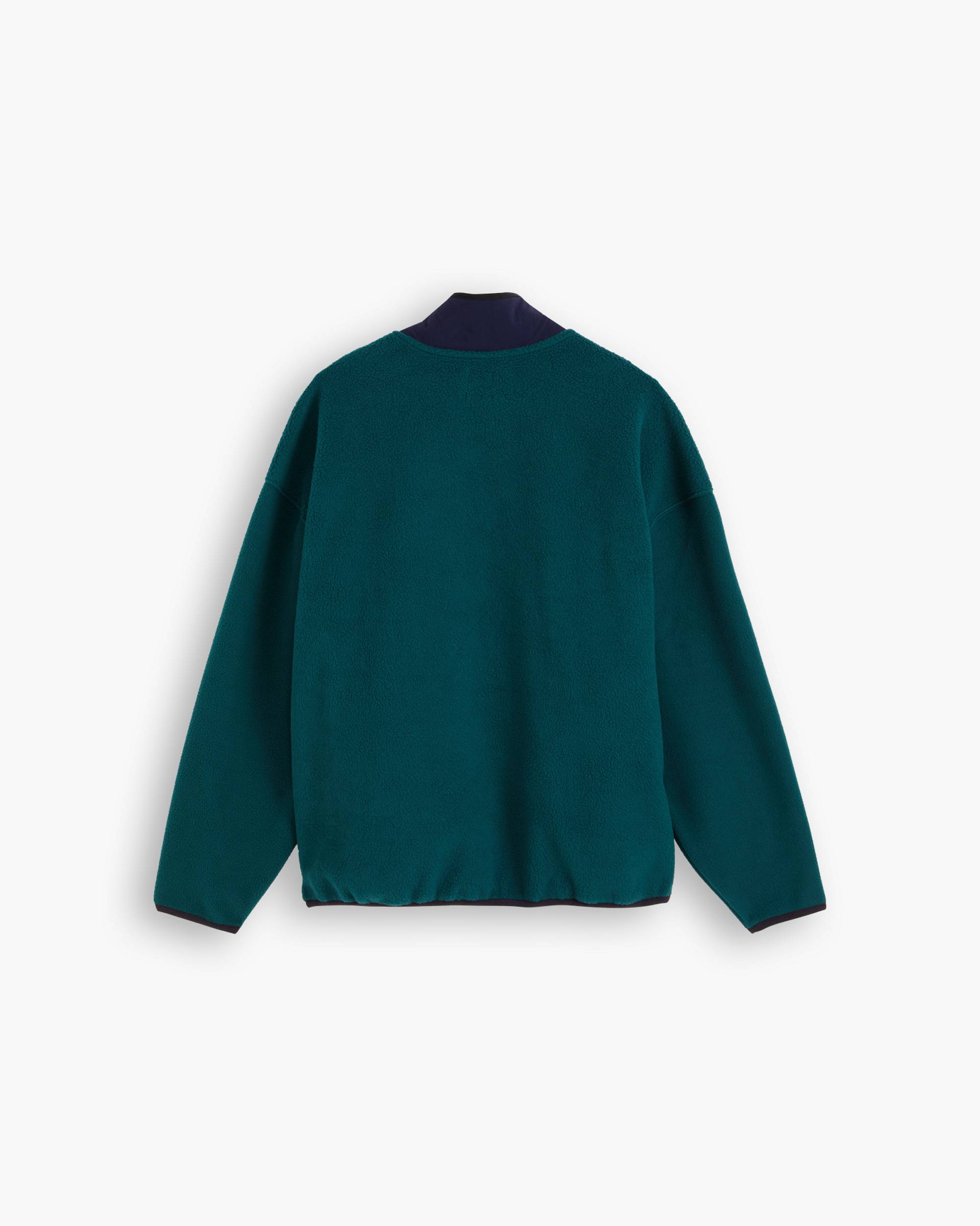 Polar Fleece Mock Neck Sweatshirt - Green | Levi's® US Polar Fleece Mock Neck Sweatshirt - Green | Levi's® US