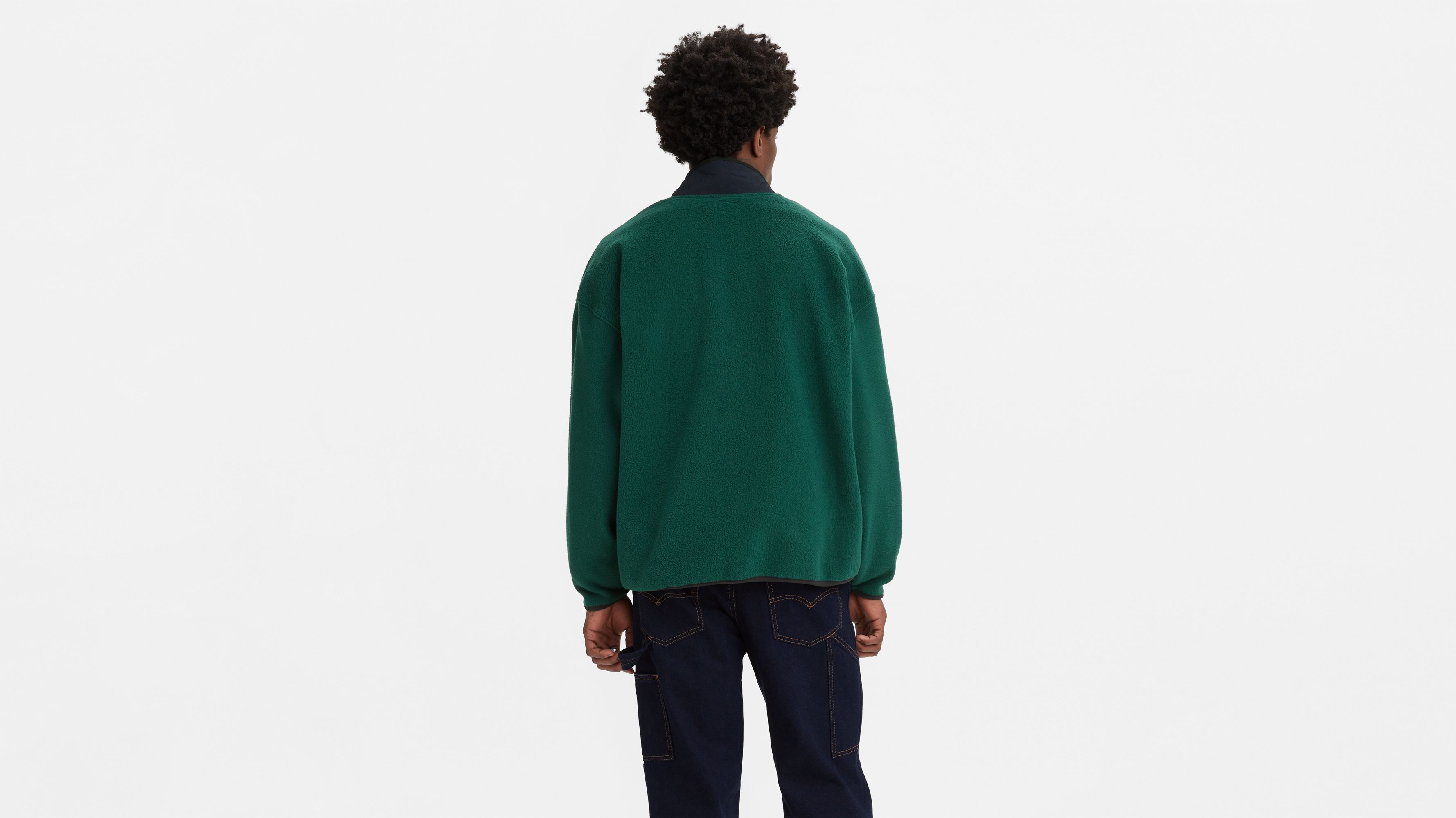 Polar Fleece Mock Neck Sweatshirt 3