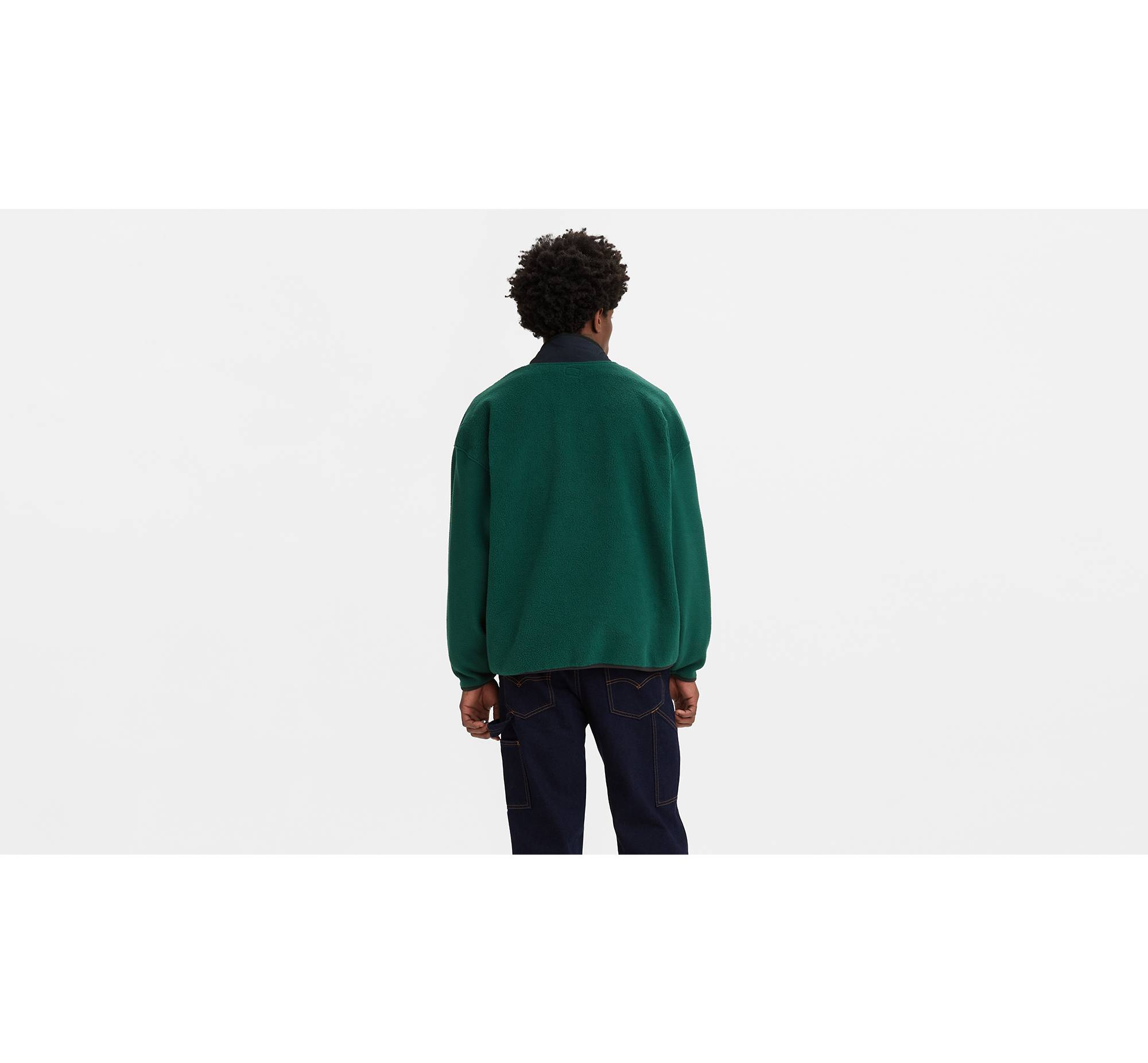 Polar Fleece Mock Neck Sweatshirt - Green | Levi's® US