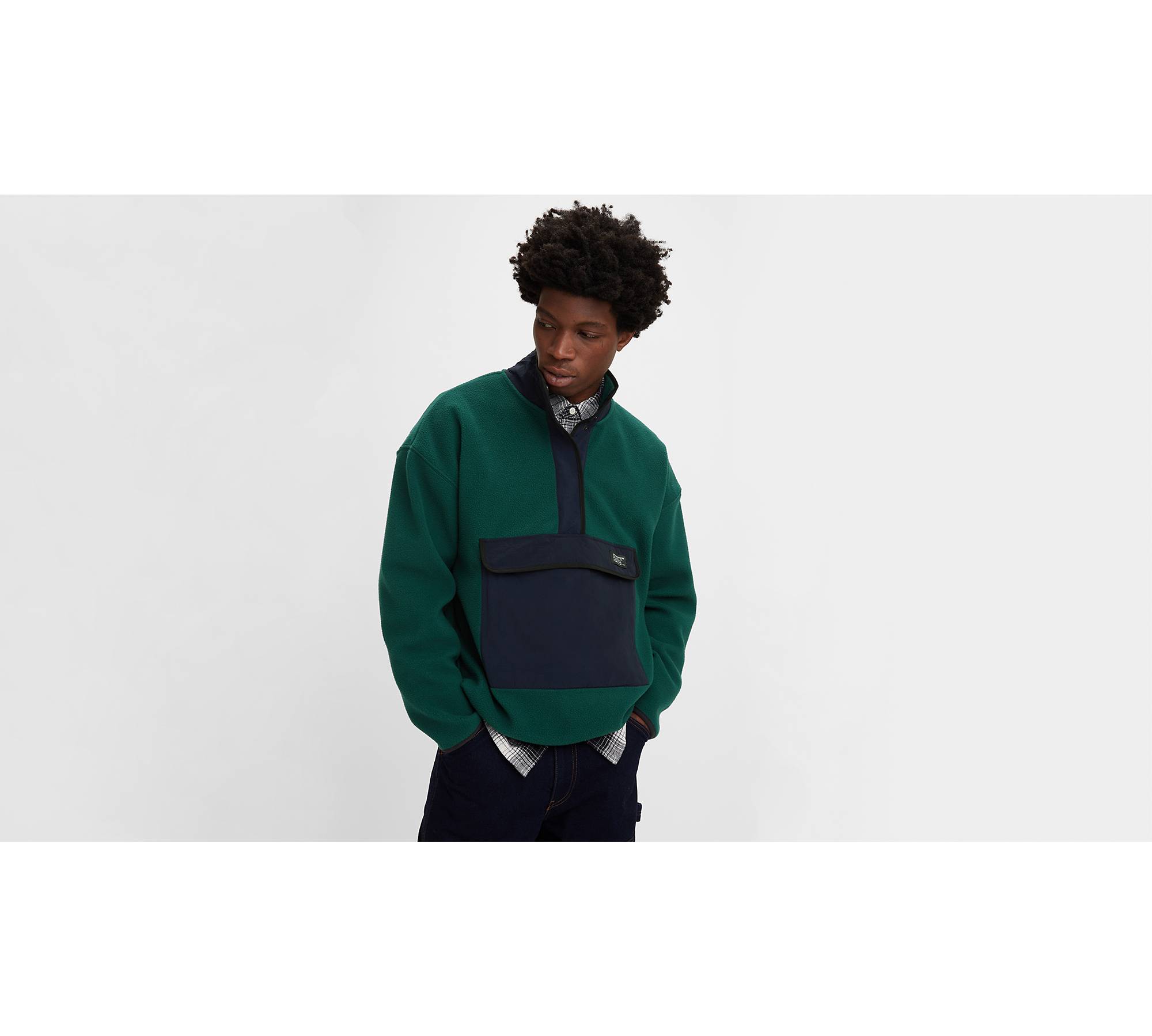 Essentials Men's Full-Zip Fleece Mock Neck Sweatshirt, Black, Small  : : Clothing, Shoes & Accessories