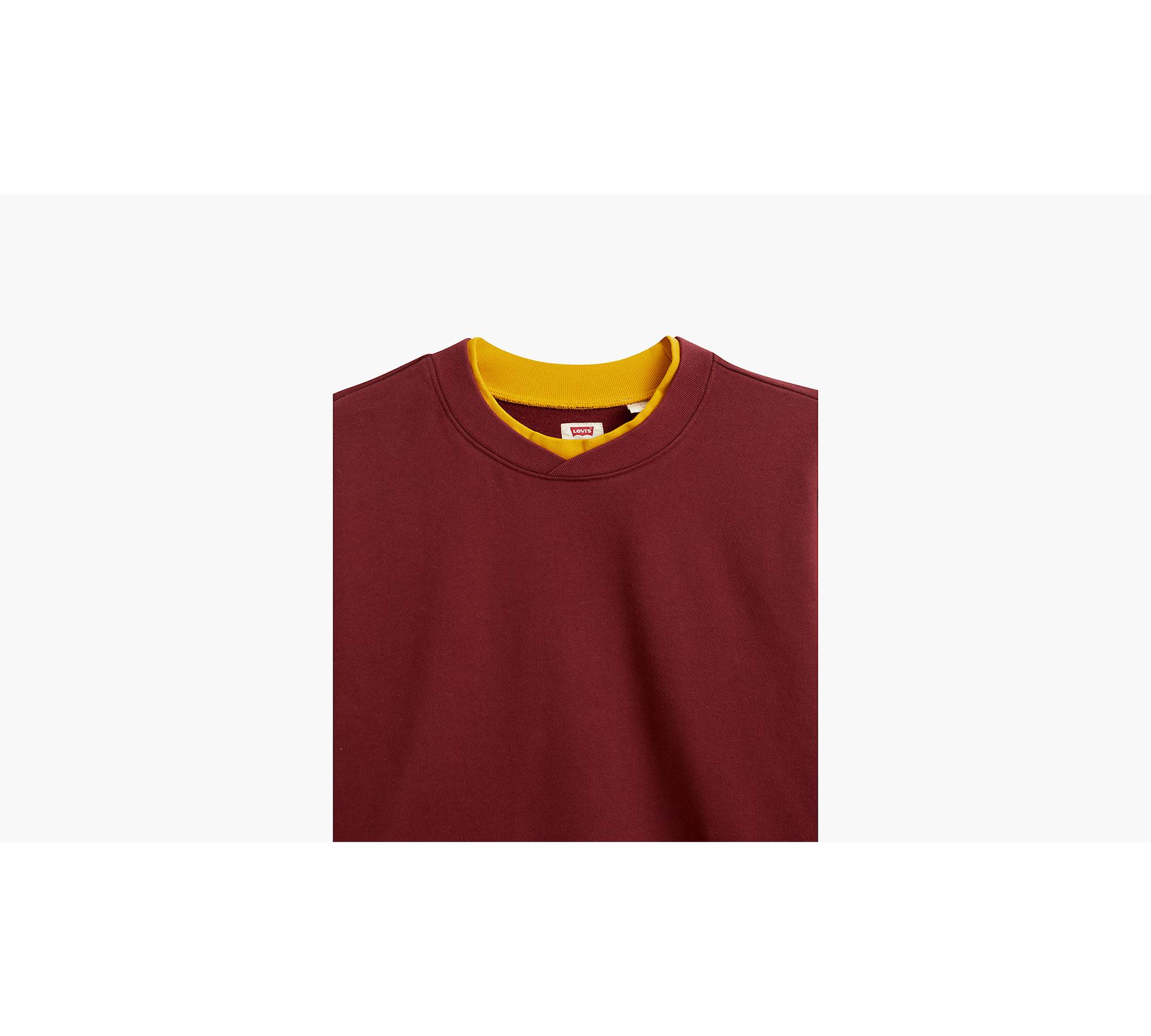 Varsity Oversized Crewneck Sweatshirt - Multi-color
