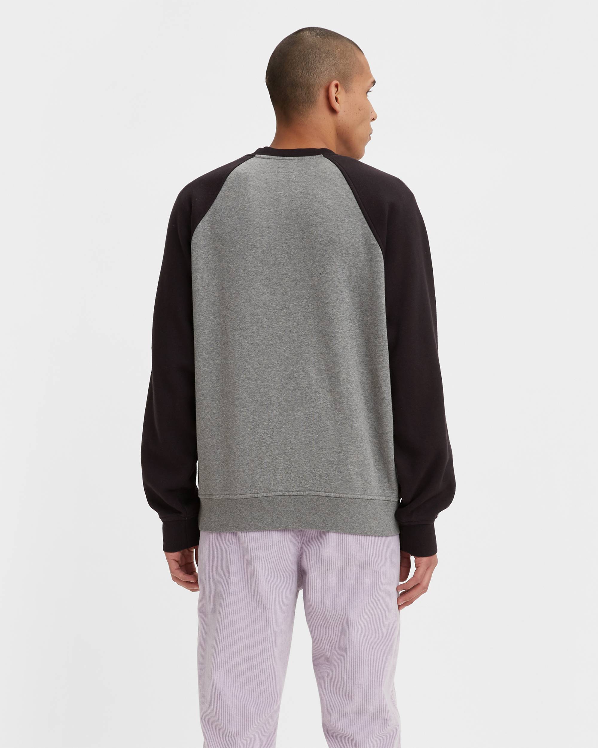 Varsity Relaxed Raglan Crewneck Sweatshirt - Grey | Levi's® US Varsity Relaxed Raglan Crewneck Sweatshirt - Grey | Levi's® US