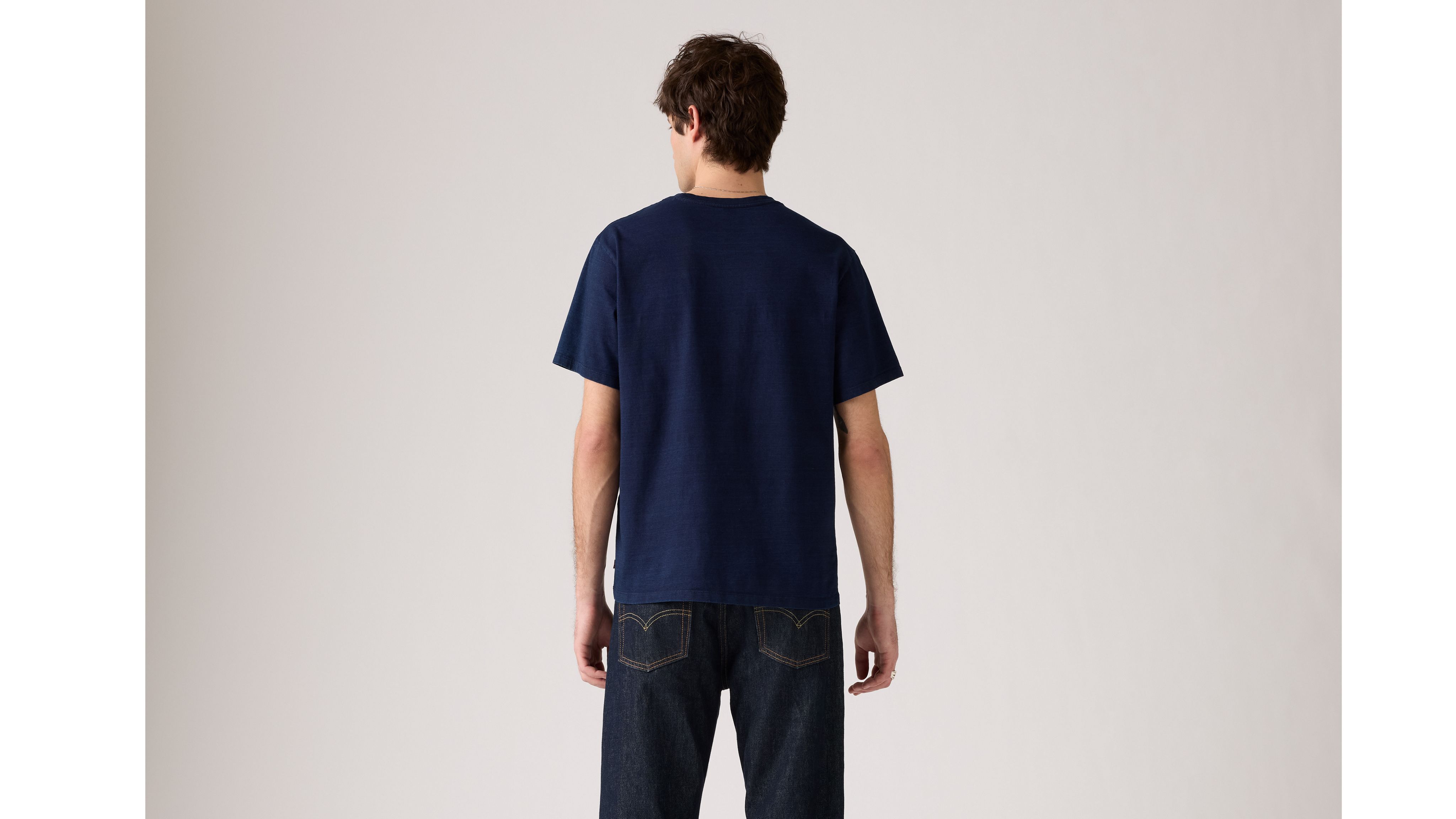 Levi's Indigo Dye Essential T-shirt In True Indigo Dark Indigo