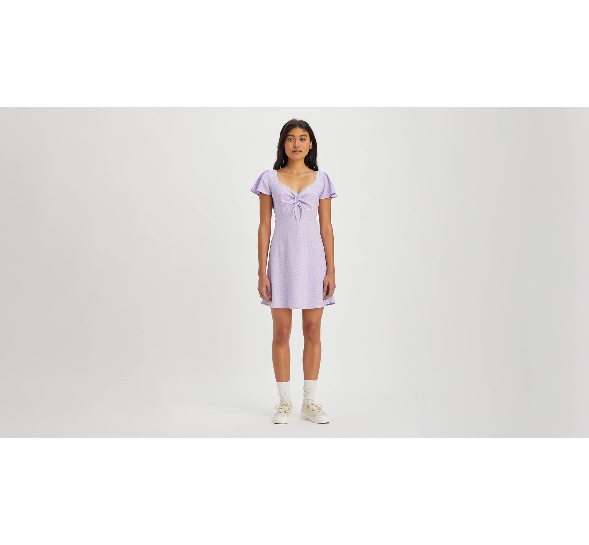 Skylar Flutter Sleeve Dress - Purple | Levi's® US
