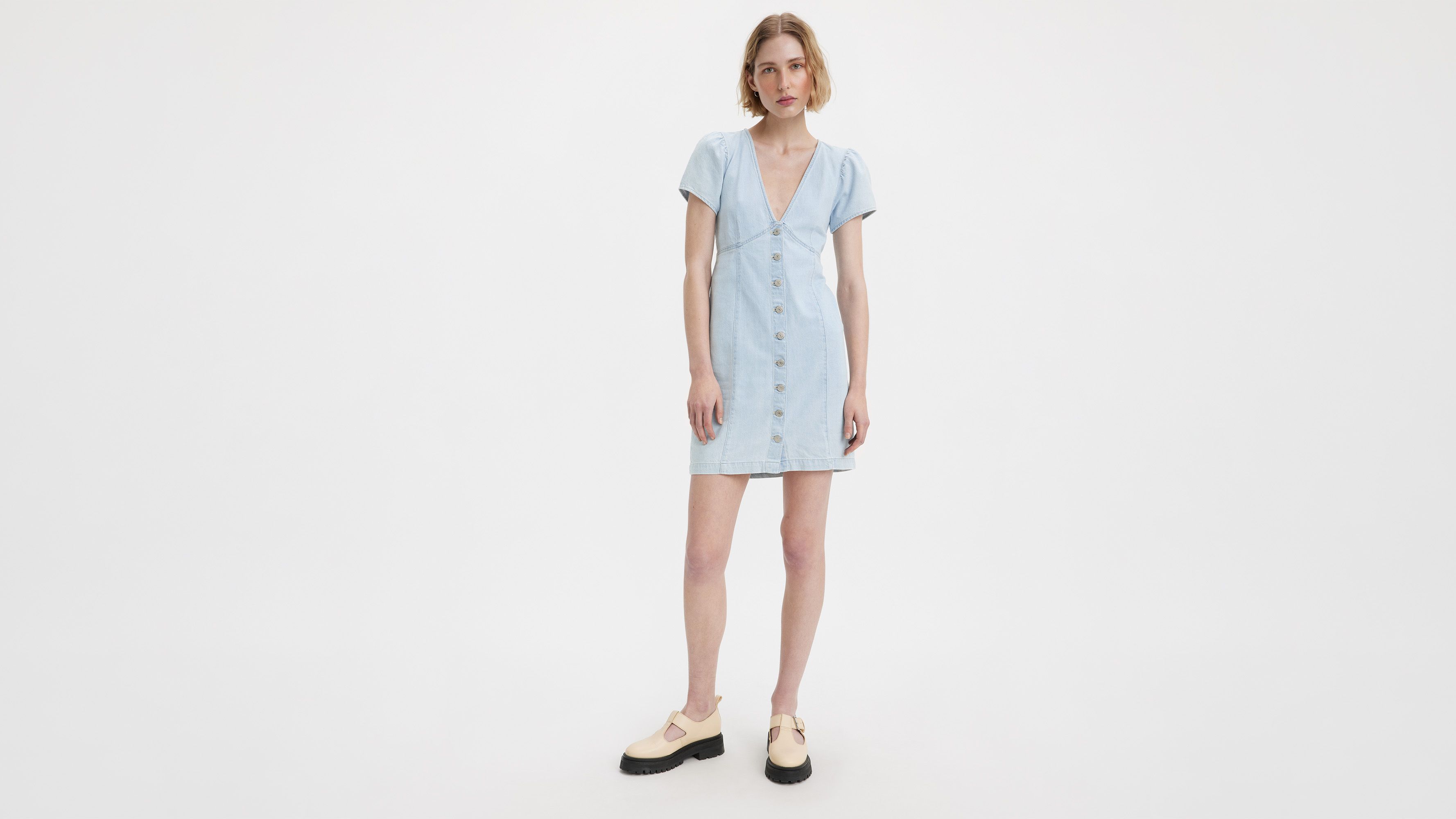 Erin-miniklänning i denim 1