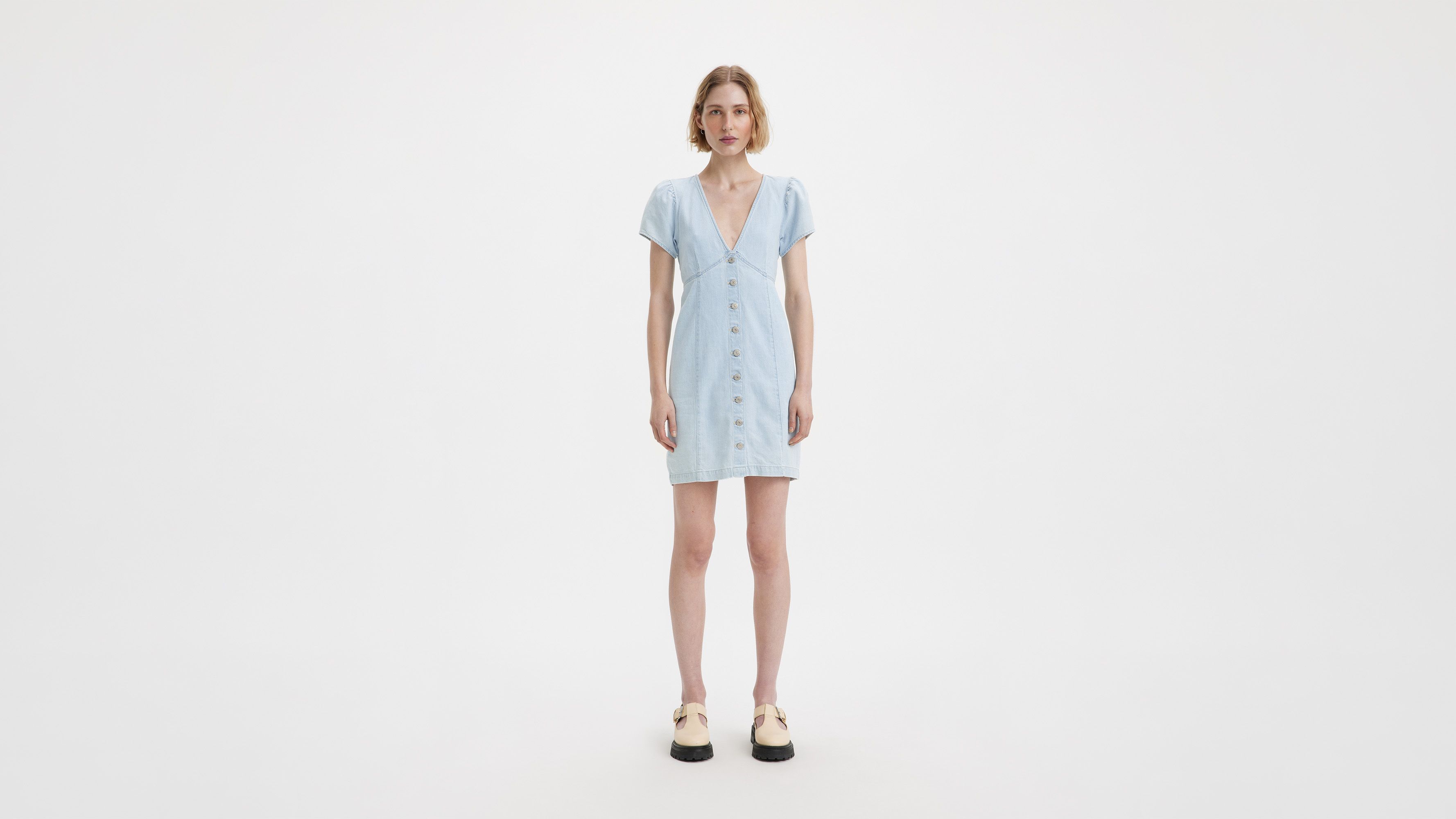 Erin-miniklänning i denim 4