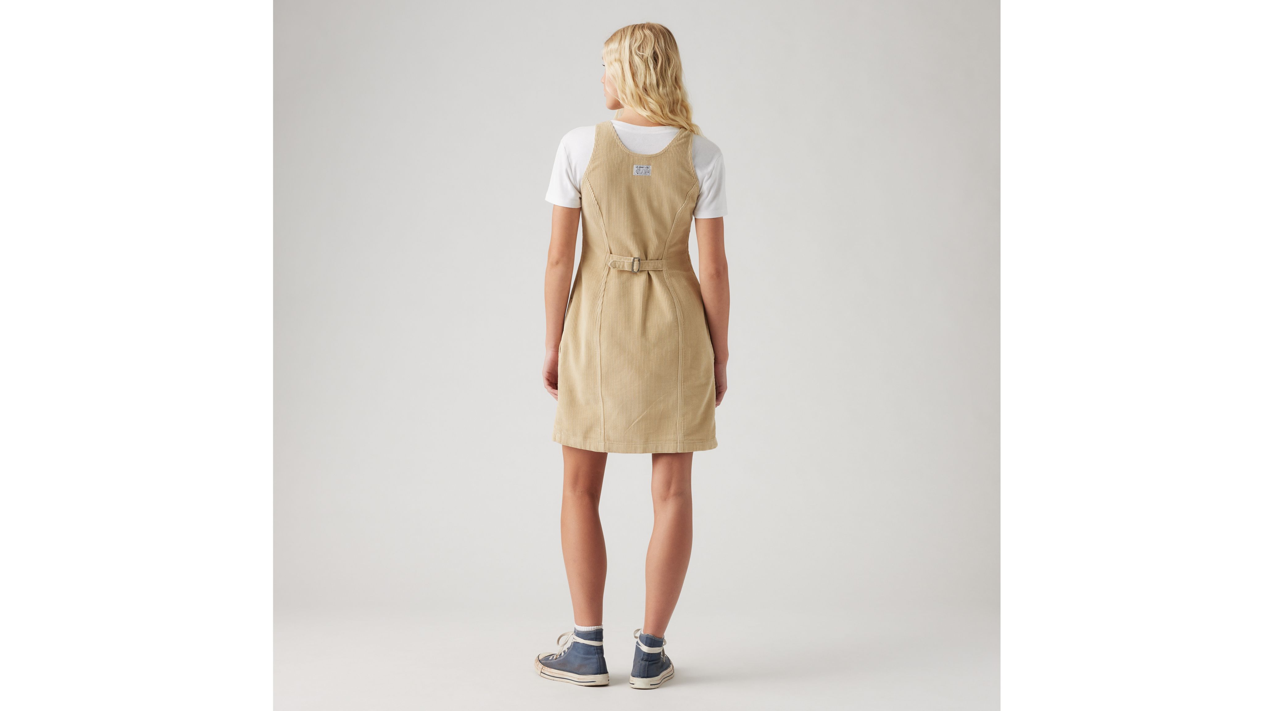 Levi's Tuli Corduroy Mini Dress In Safari