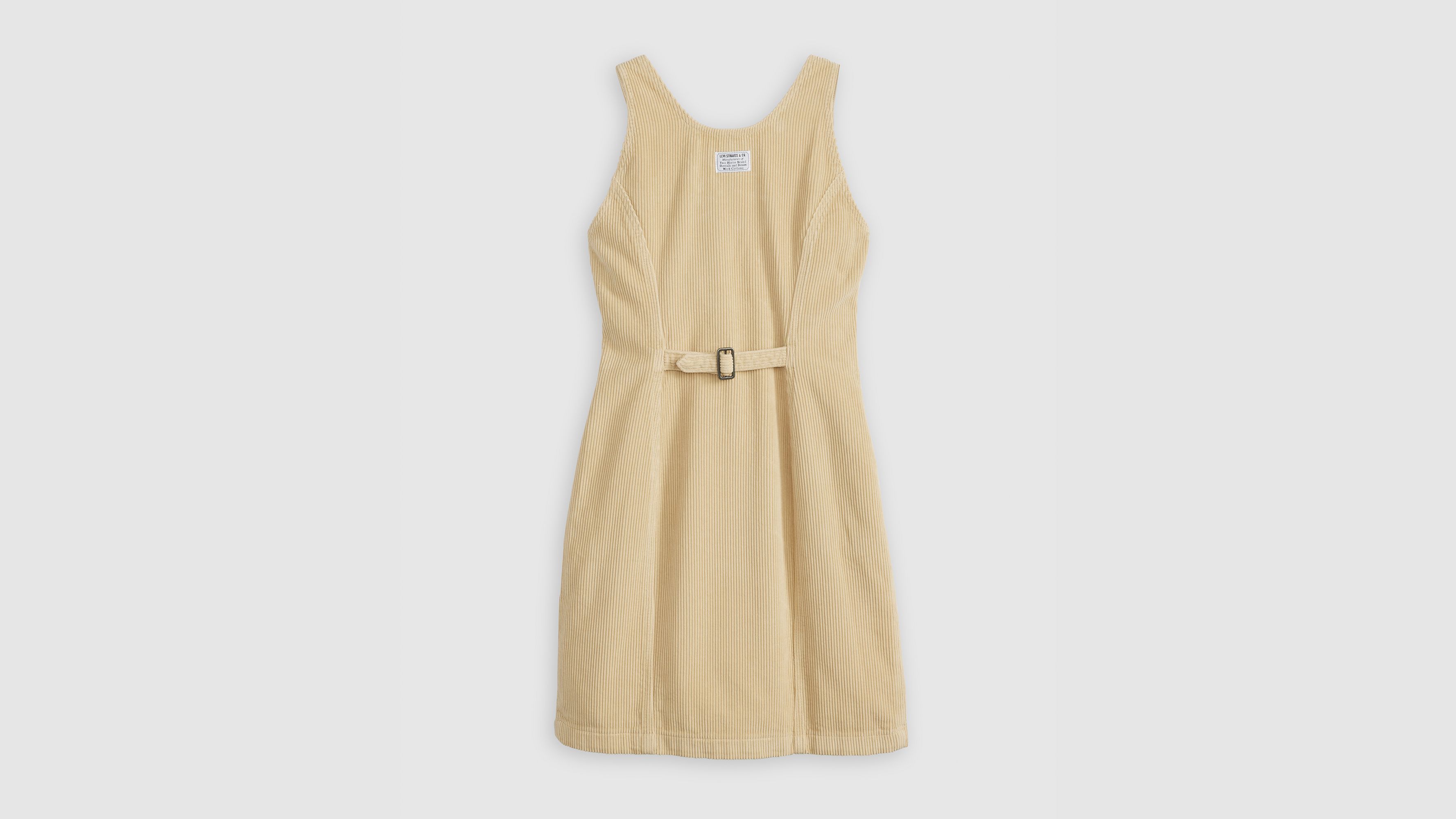 Levi's Tuli Corduroy Mini Dress In Safari