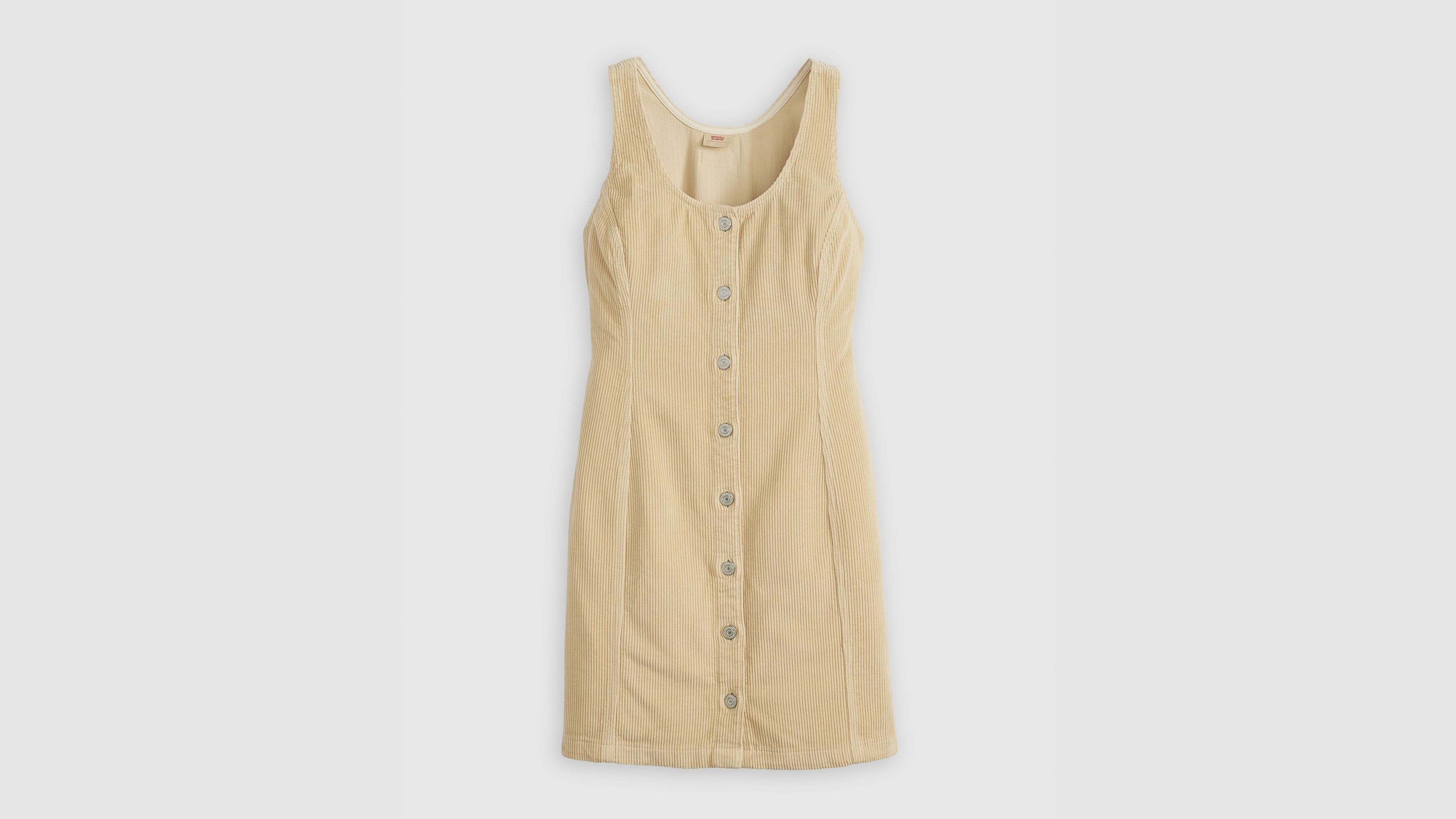 Levi's Tuli Corduroy Mini Dress In Safari