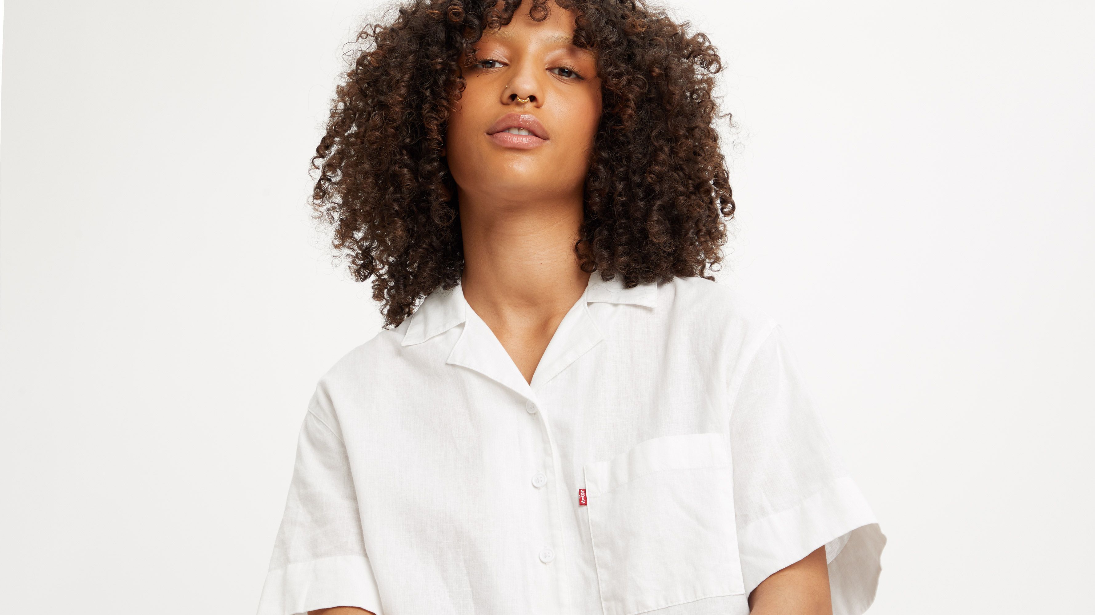 Ari Short Sleeve Resort Shirt White Levi's® FR