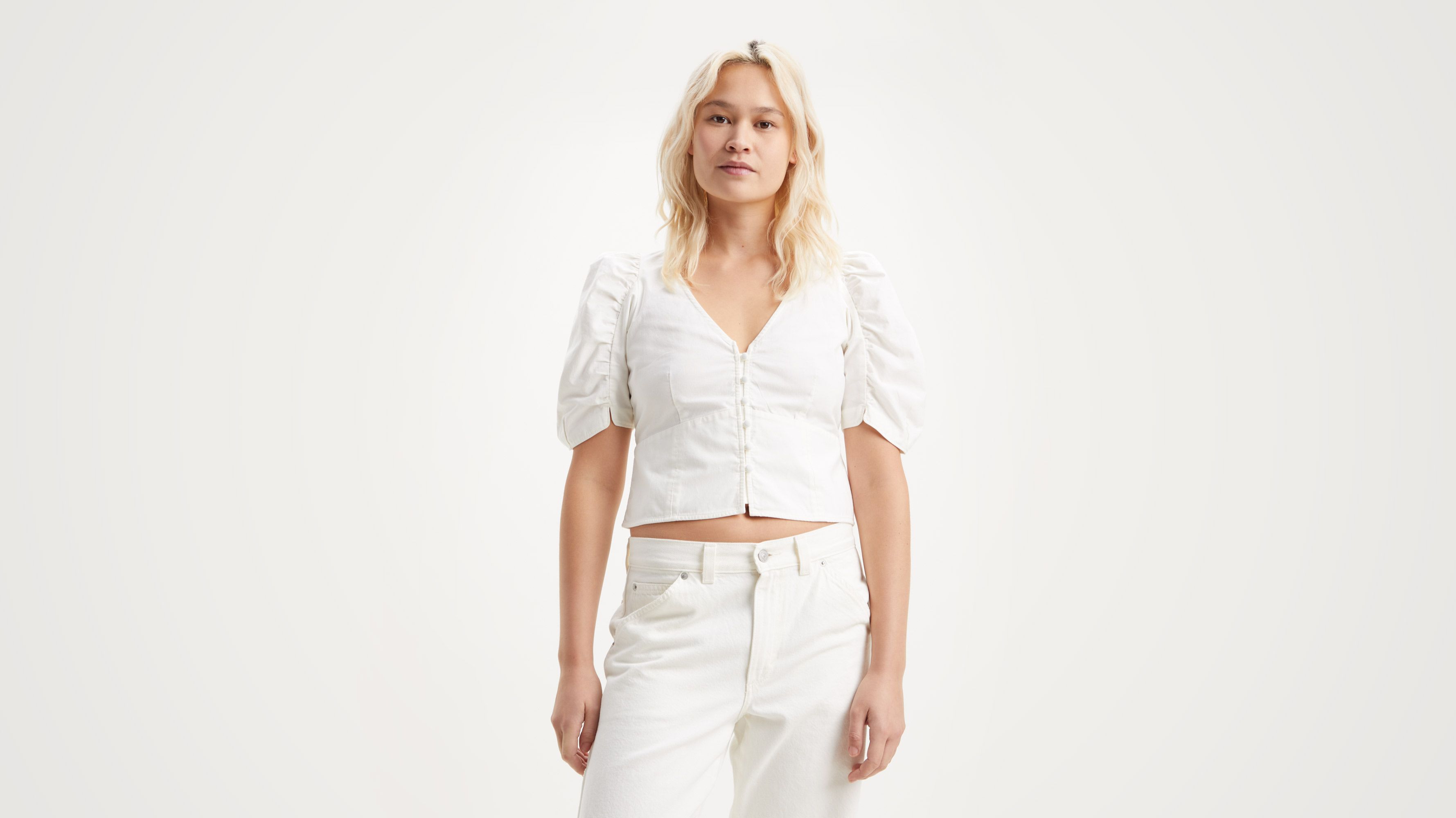 louren gather volume blouse（White） COTTON LAWN ASM SWALLOWTAIL GATHER DETAIL BLOUSE – THE SHOP YOHJI