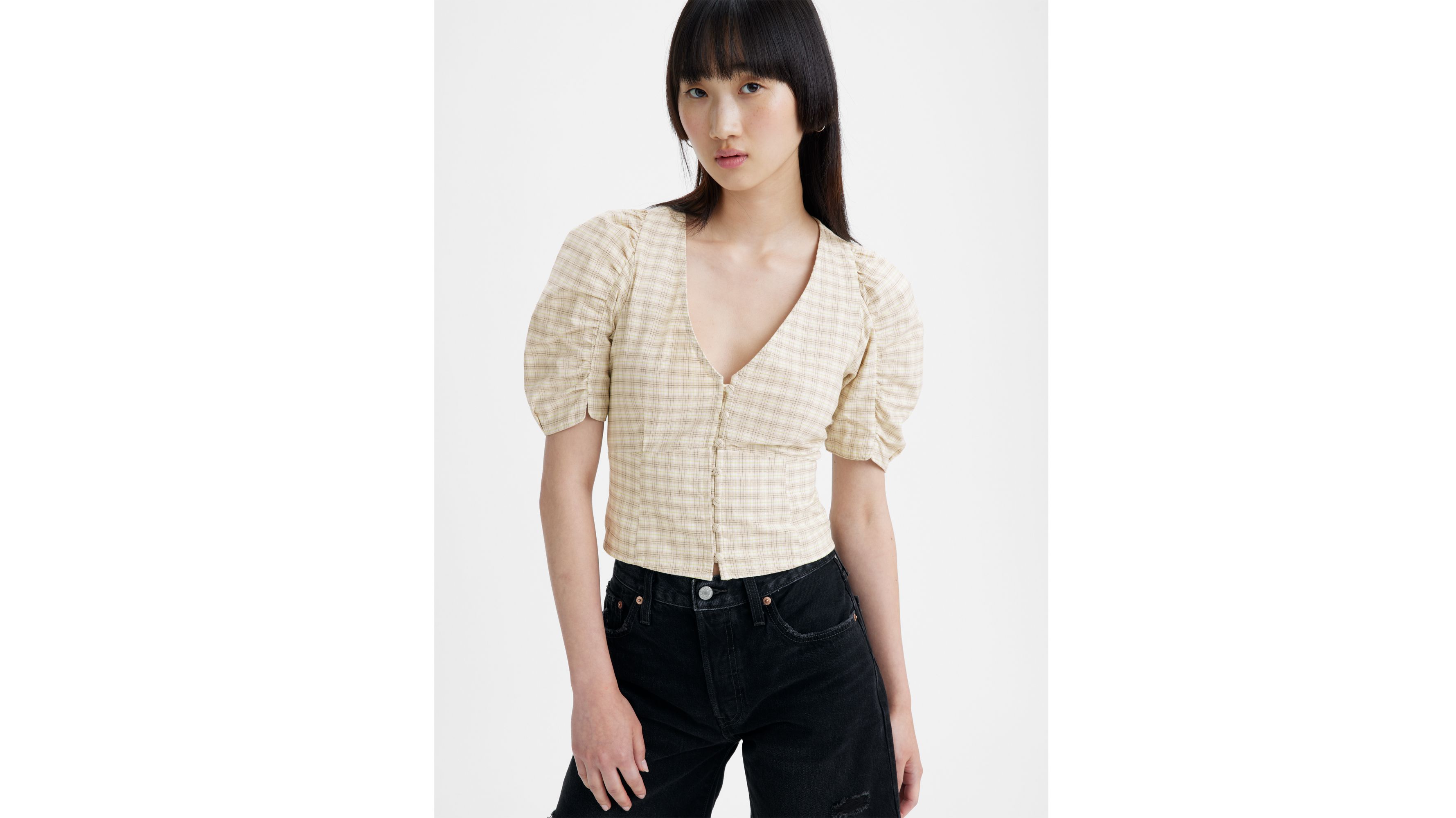 Storia Volume Sleeve Blouse - Multi-color | Levi's® US