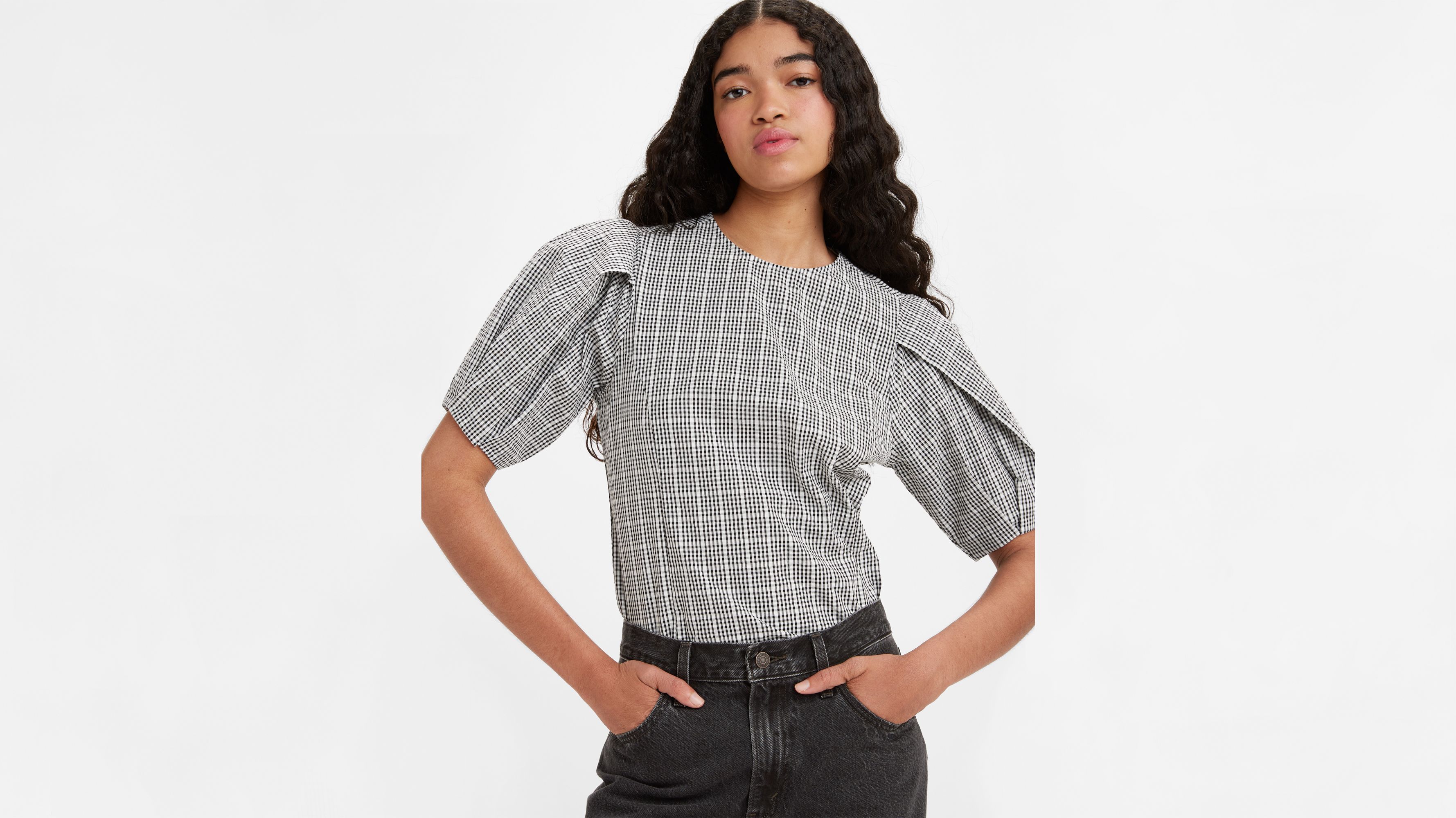 【送料無料・maturely】Sleeve Conscious Blouse Zaida Sculptural Blouse - Multi-color | Levi's® US