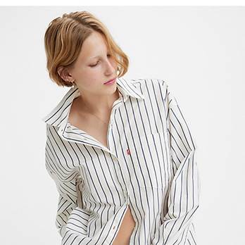 Nola Oversized Button Up Shirt 1