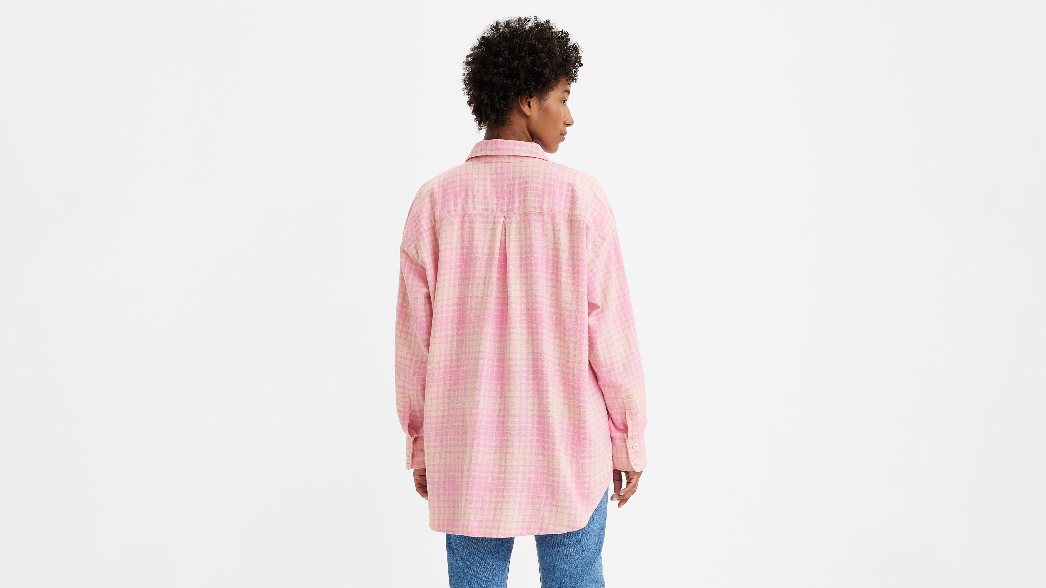 Nola Oversized Button Up Shirt Pink Levi's® US