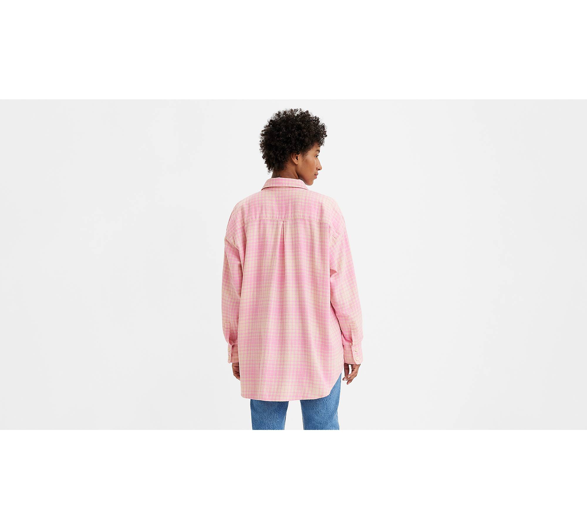Nola Oversized Button Up Shirt - Pink | Levi's® US