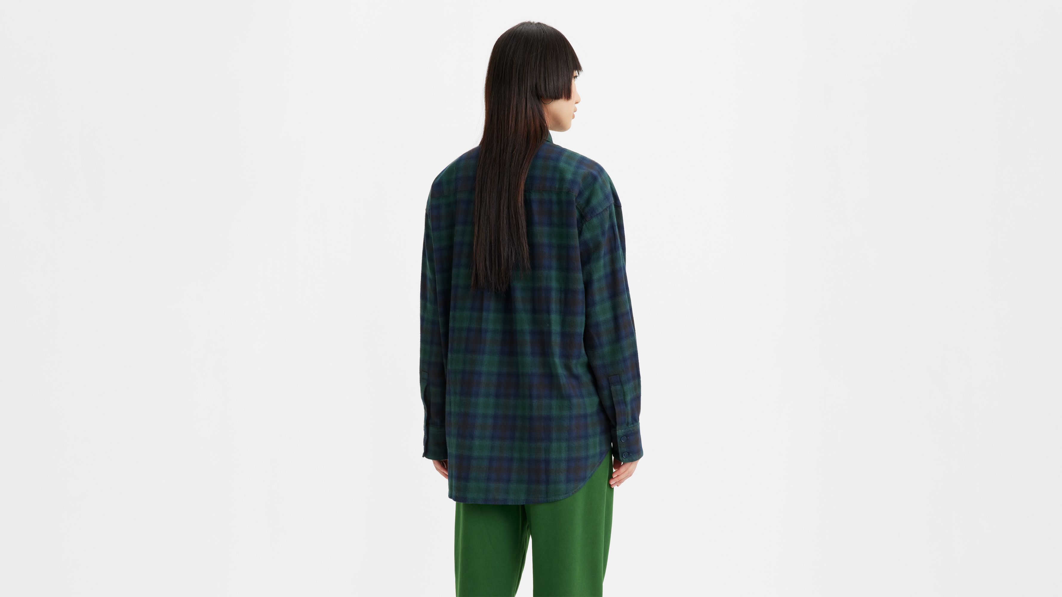 Nola Plaid Button Up Shirt - Green