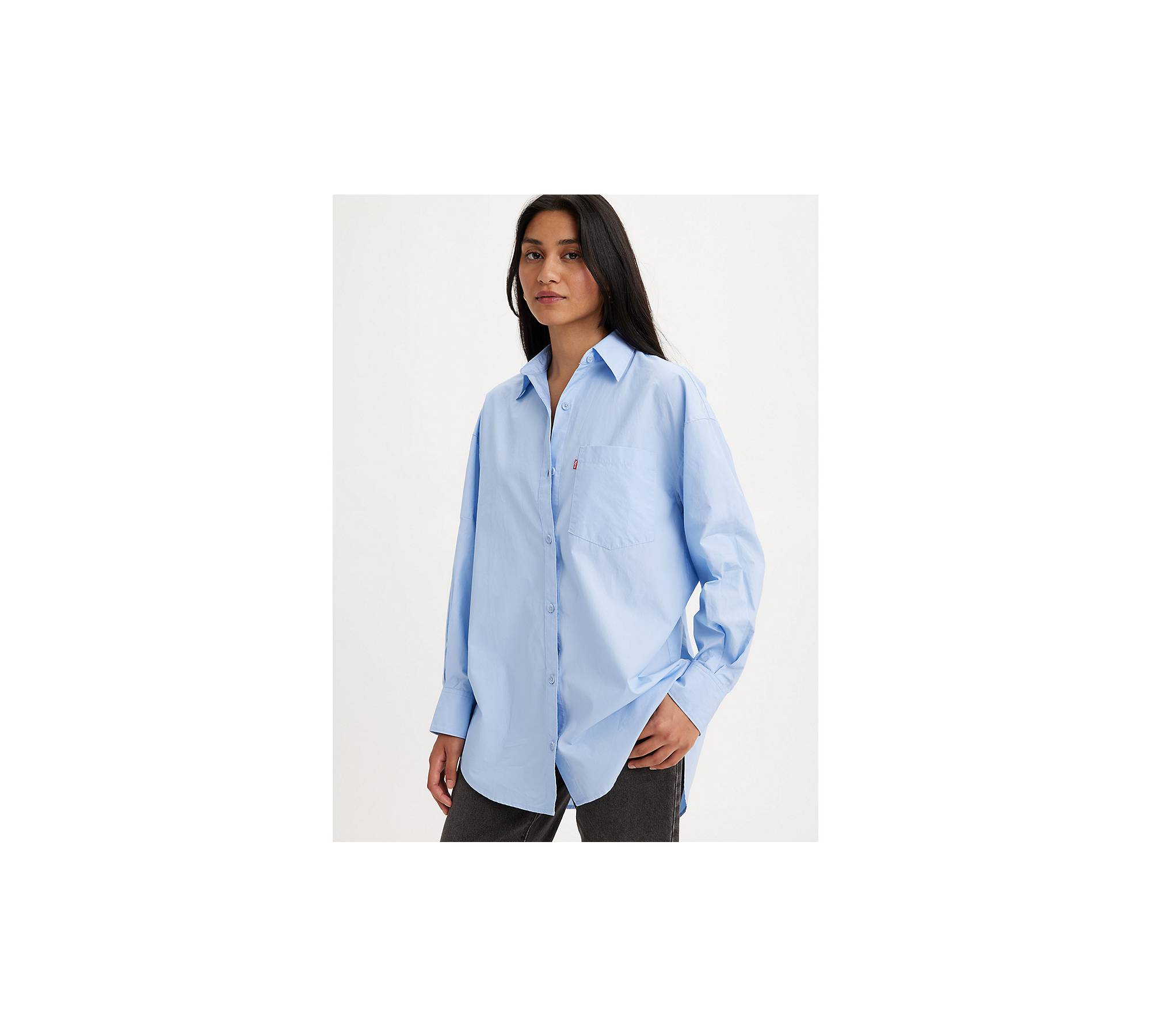 Nola Oversized Button Up Shirt - Blue | Levi's® CA