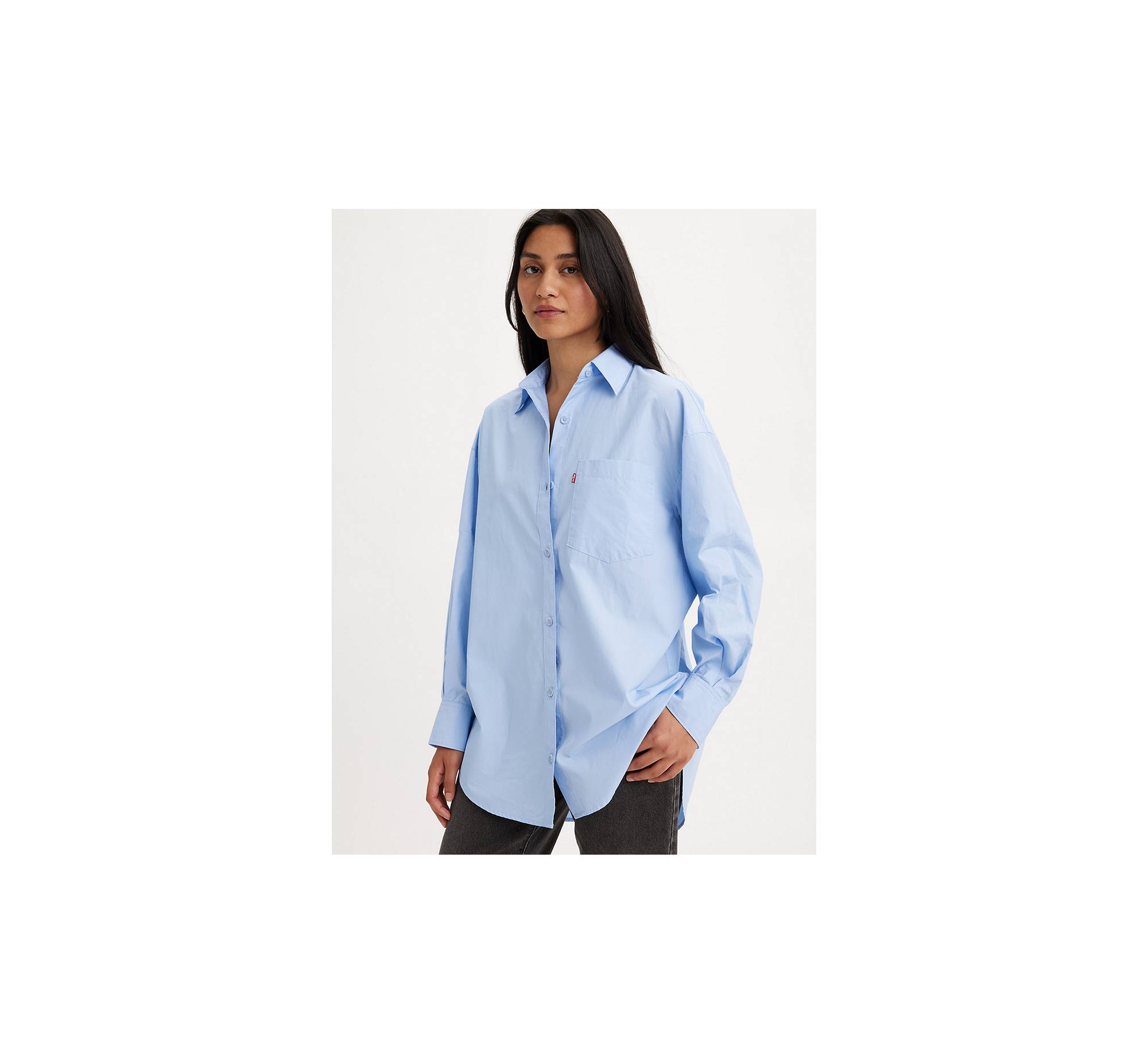 Nola Oversized Button Up Shirt - Blue | Levi's® US