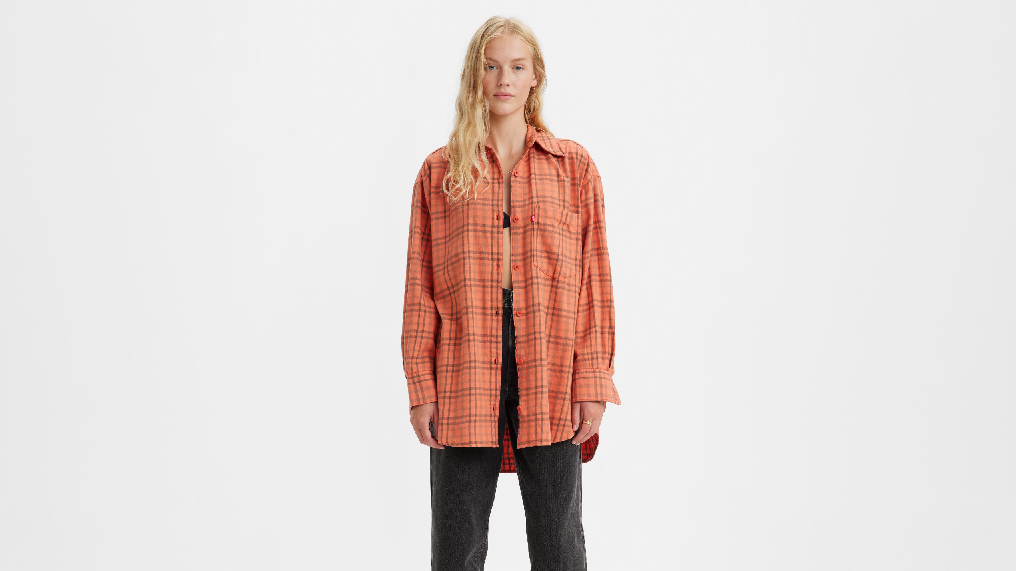 Nola Oversized Plaid Button Up Shirt 2