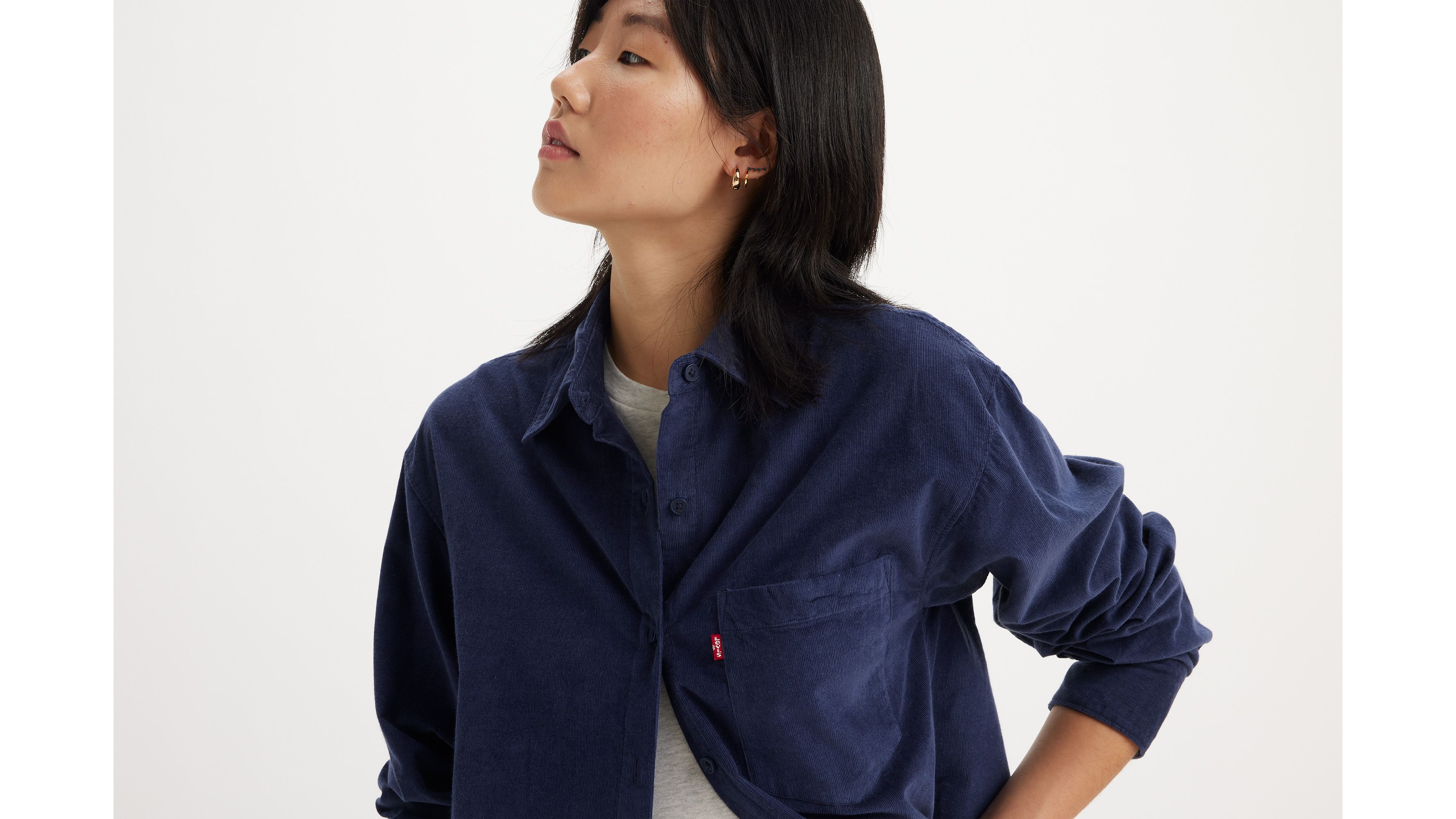 Nola Corduroy Button Up Shirt 4