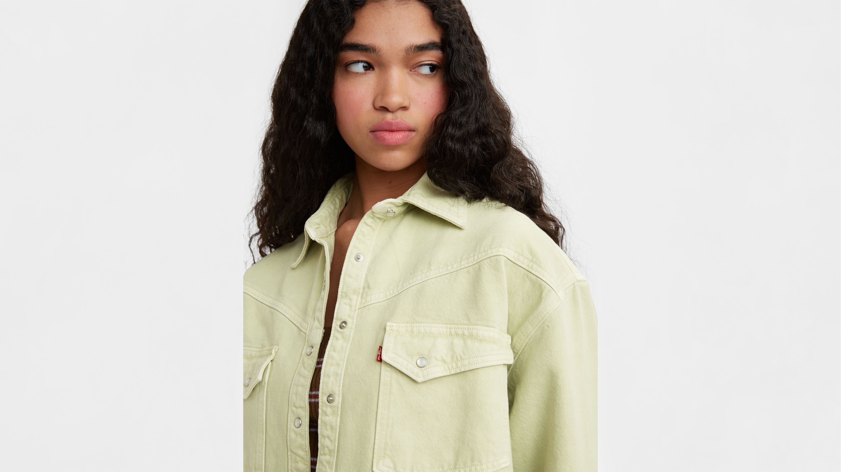 ぴリンク️ブルーXL ベージュのM Dorsey Xl Western Shirt - Green | Levi's® US