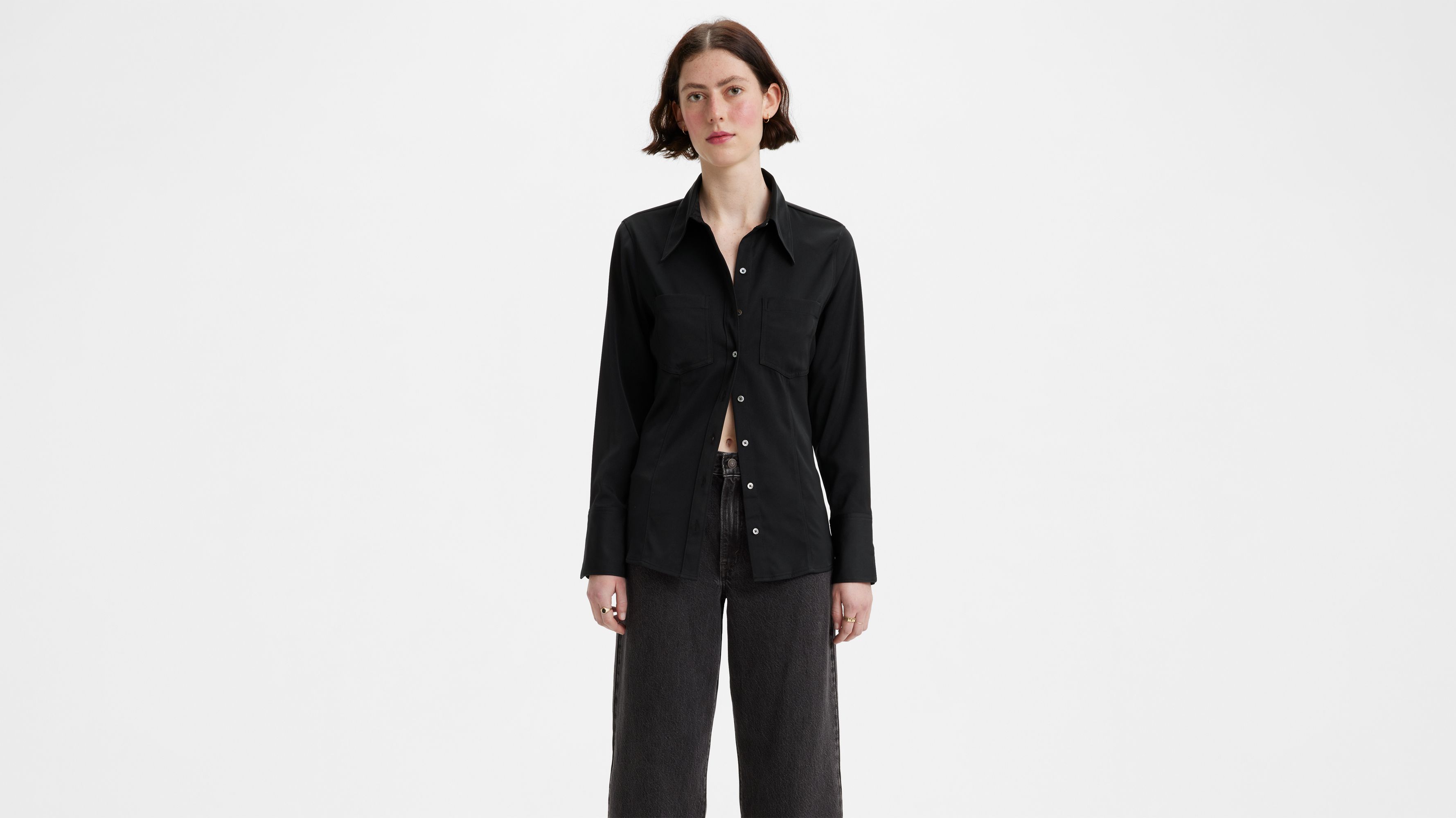 Rilynn Silky Shirt - Black | Levi's® US