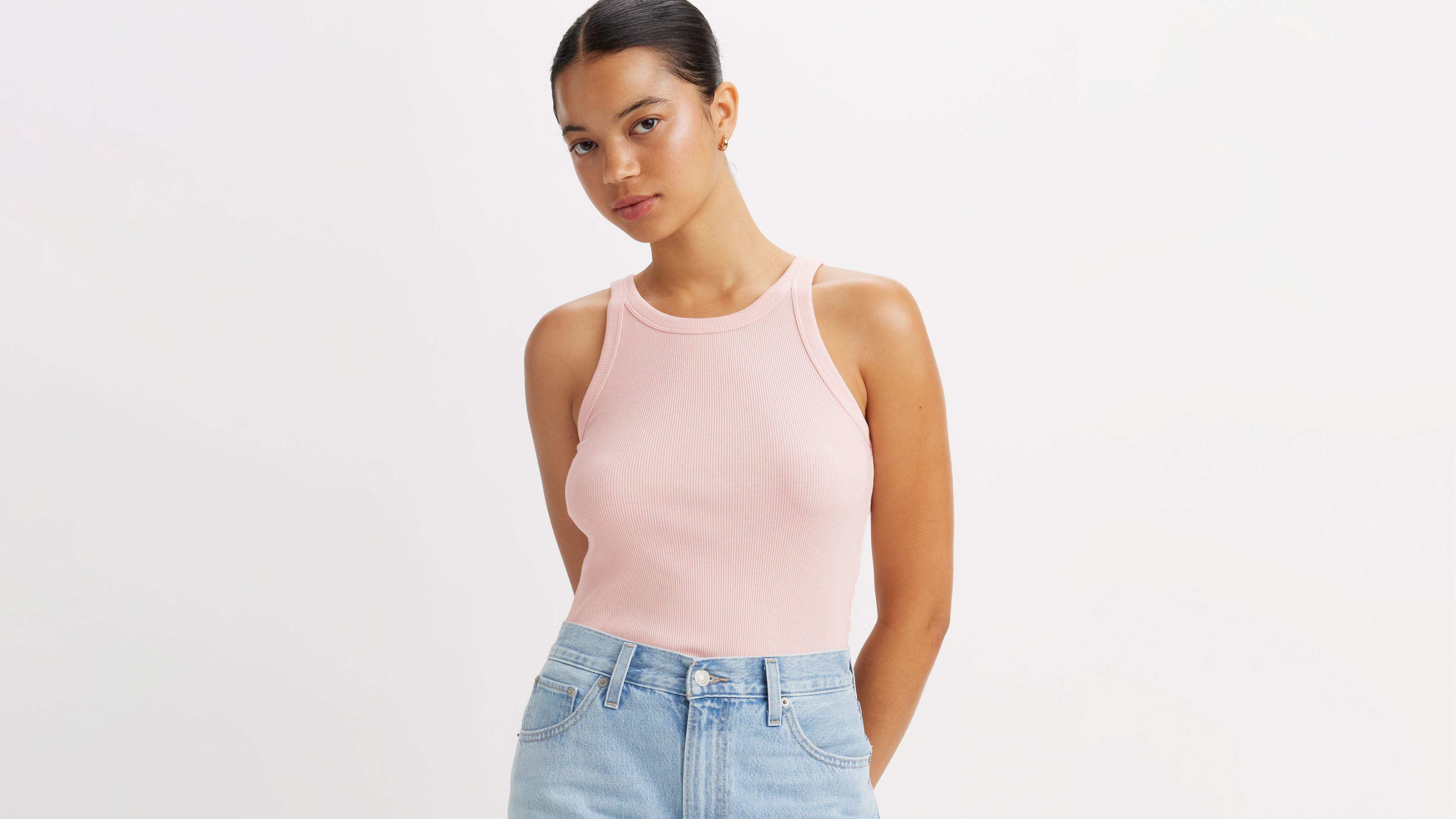 ◆Rest & Recreation◆ RACER TANK TOP PINK RR252TP002PKF Buy Rest & Recreation Racer Tank Top Pink | SASOM