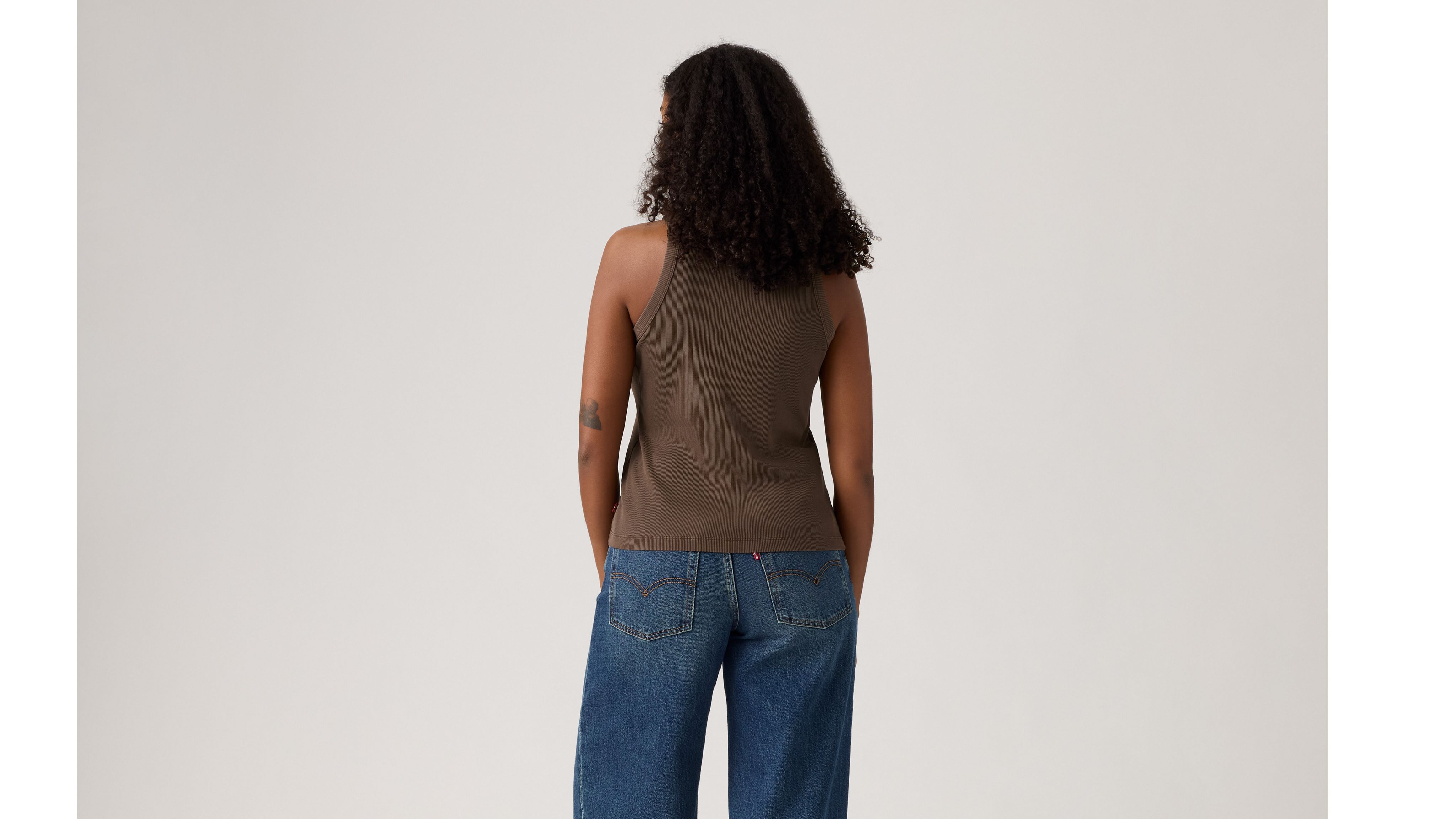 Levi's Essential Racer Tank In Green
