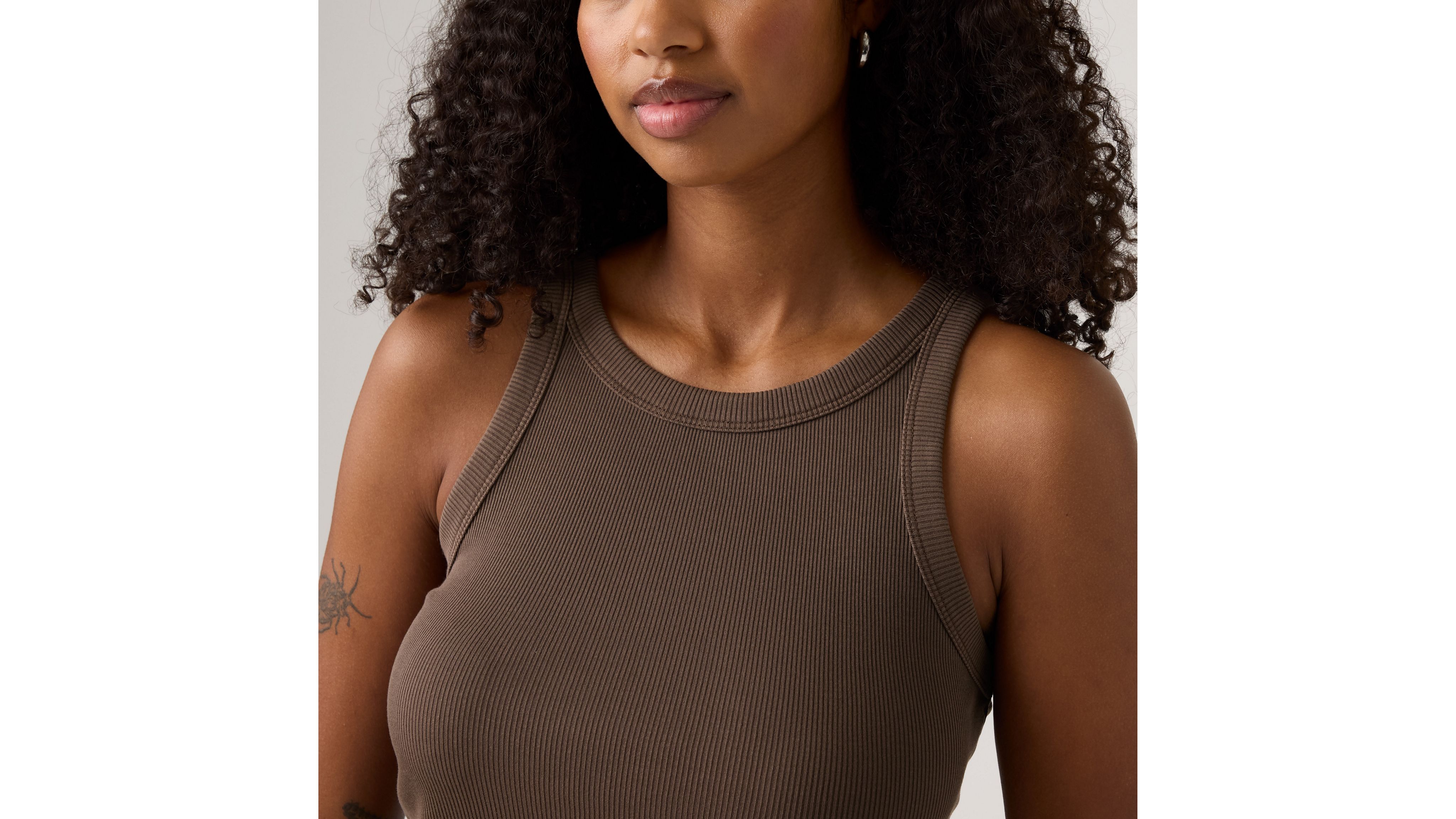 Levi's Essential Racer Tank In Green