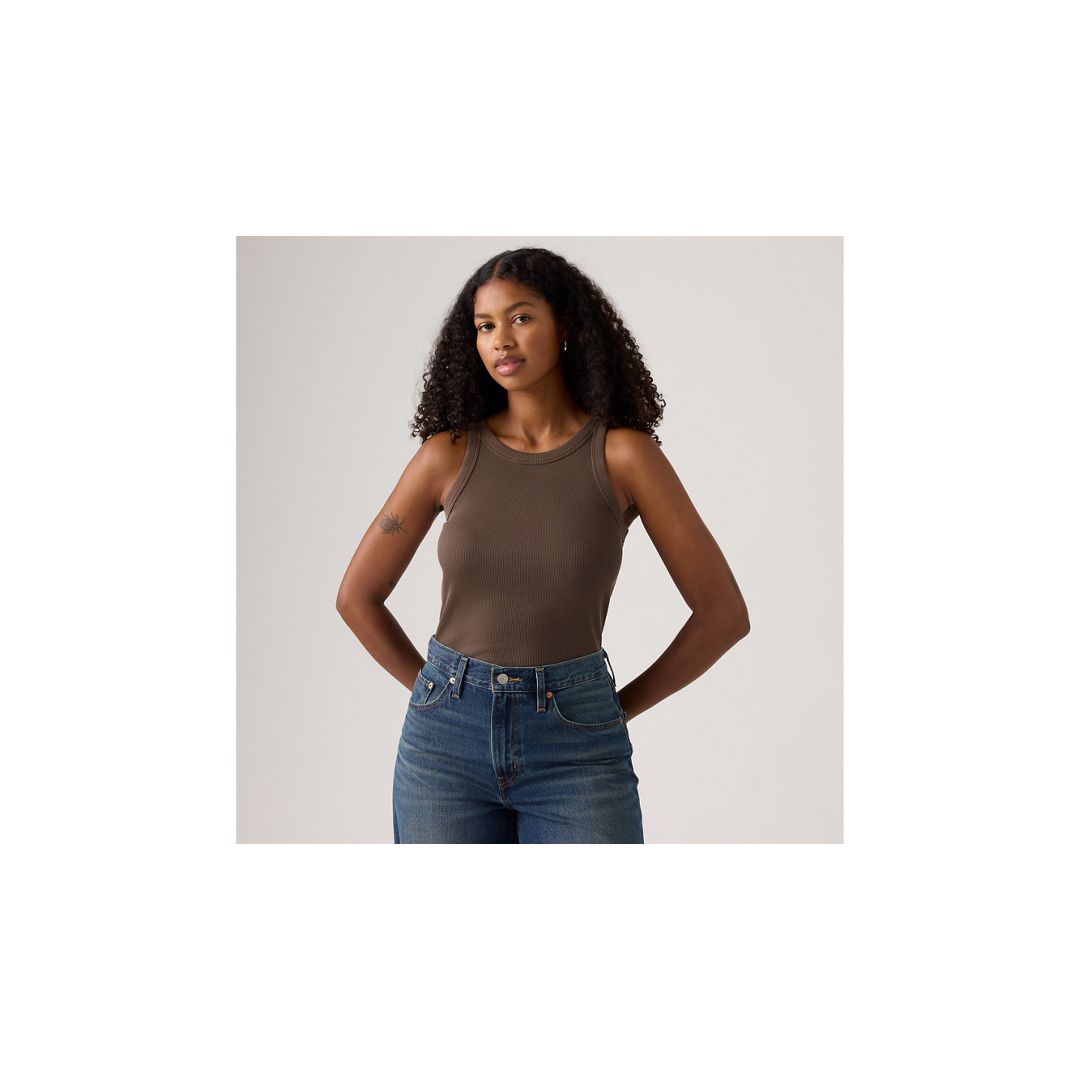 Levi's Essential Racer Tank In Green