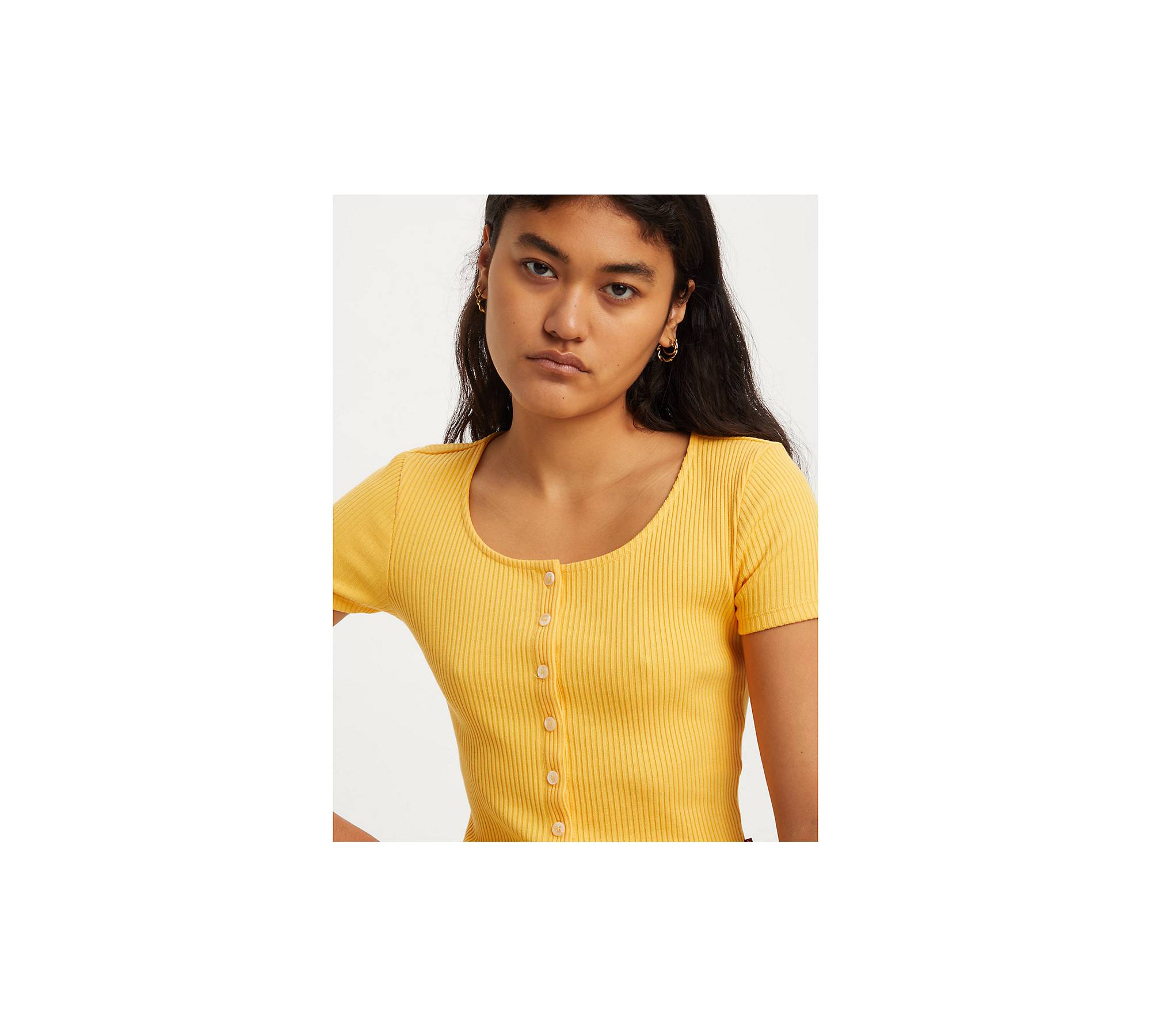 Short Sleeve Rach Top - Yellow | Levi's® GB