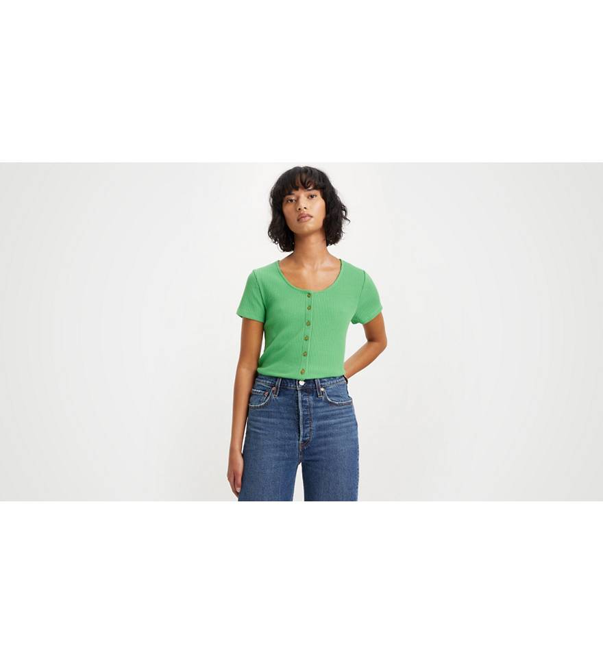 Short Sleeve Rach Top - Green | Levi's® US