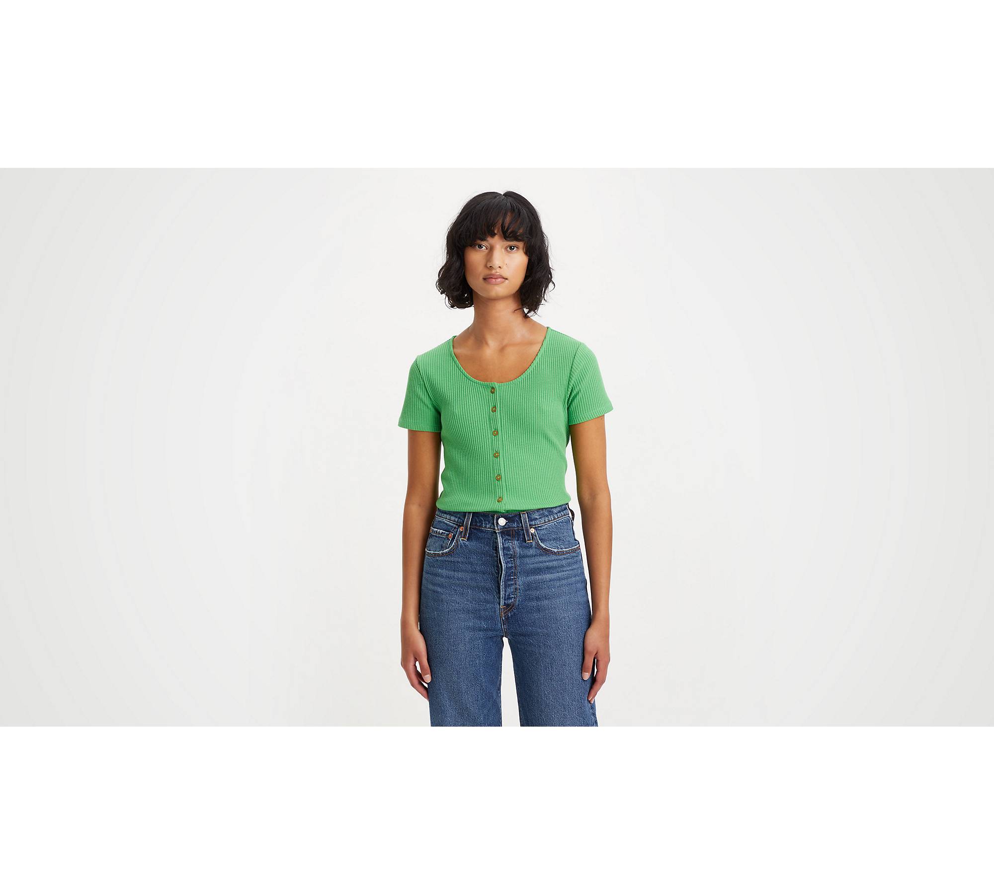Short Sleeve Rach Top - Green | Levi's® US