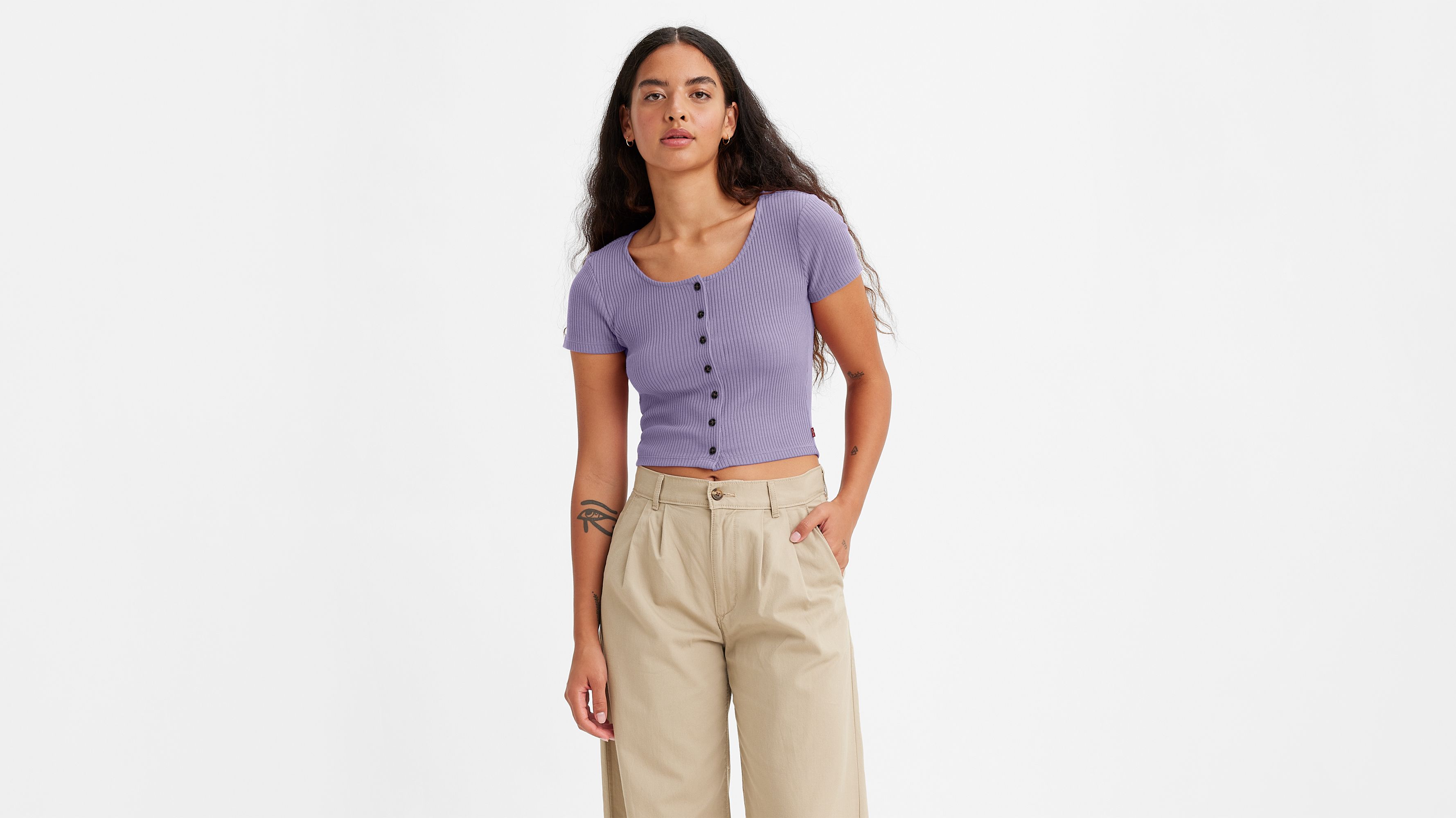 Short Sleeve Rach Top - Purple | Levi's® US