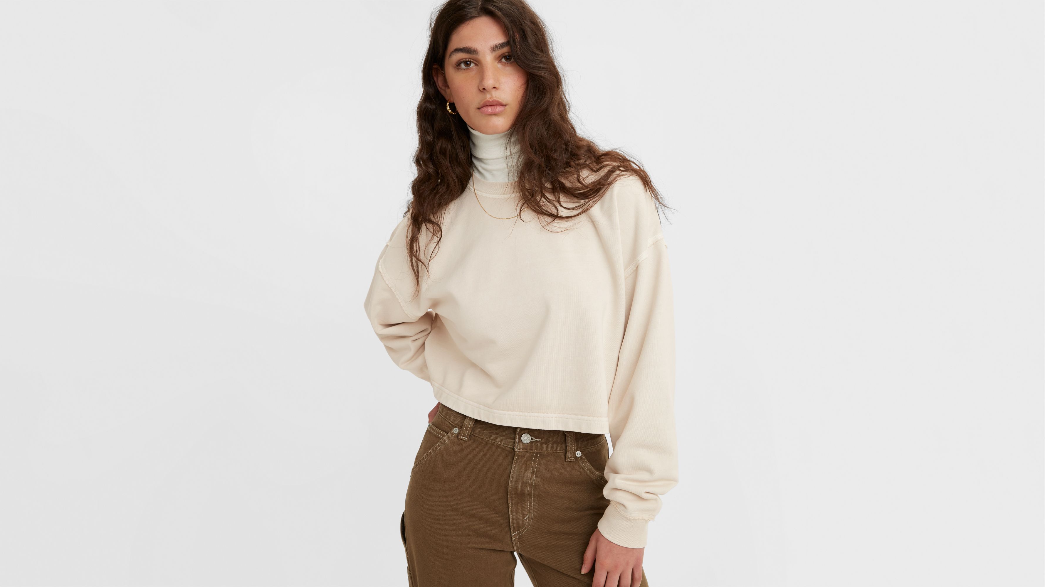 Roonie Cropped Sweatshirt 1
