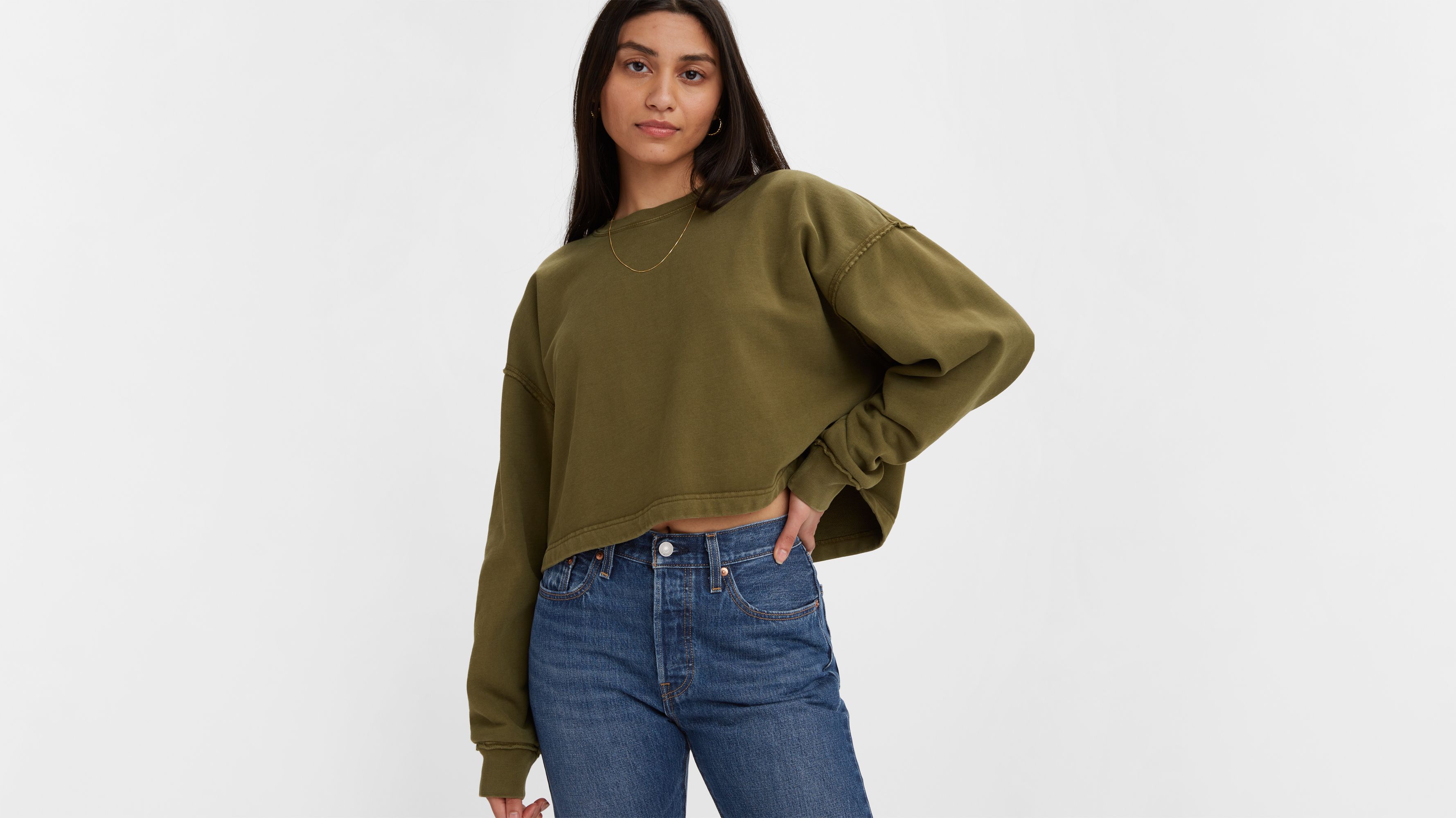 Roonie Cropped Sweatshirt 1