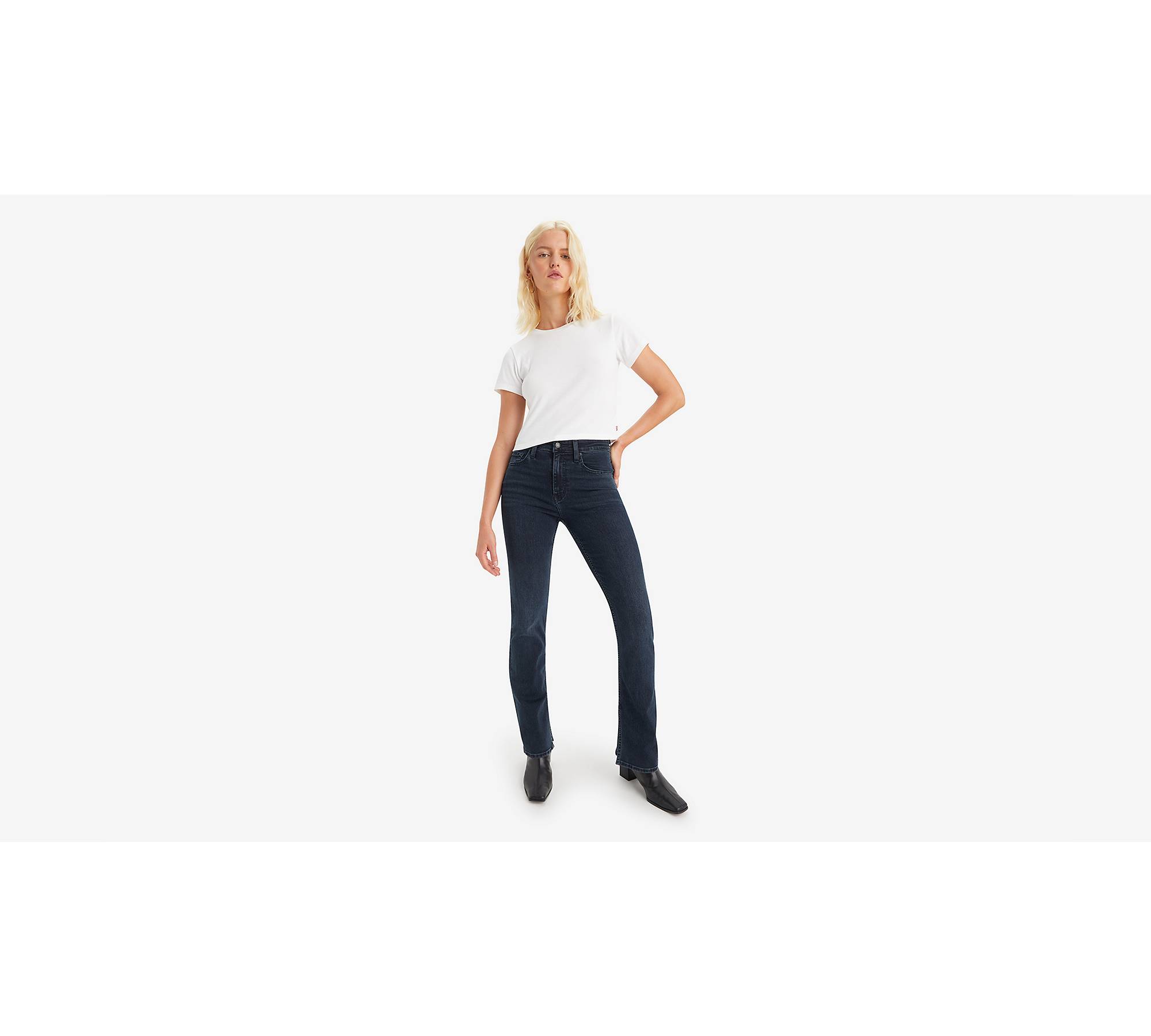 725™ jeans med støvlesnit i siden og høj talje 1