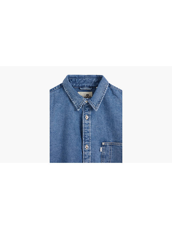 Silver Tab™ Oversized 1 Pocket Shirt - Blue | Levi's® GI