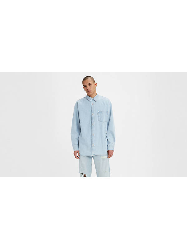 Silver Tab™ Oversized 1 Pocket Shirt - Blue | Levi's® ME