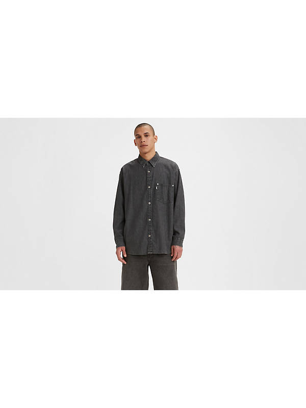 Silver Tab™ Oversized 1 Pocket Shirt - Black | Levi's® XK